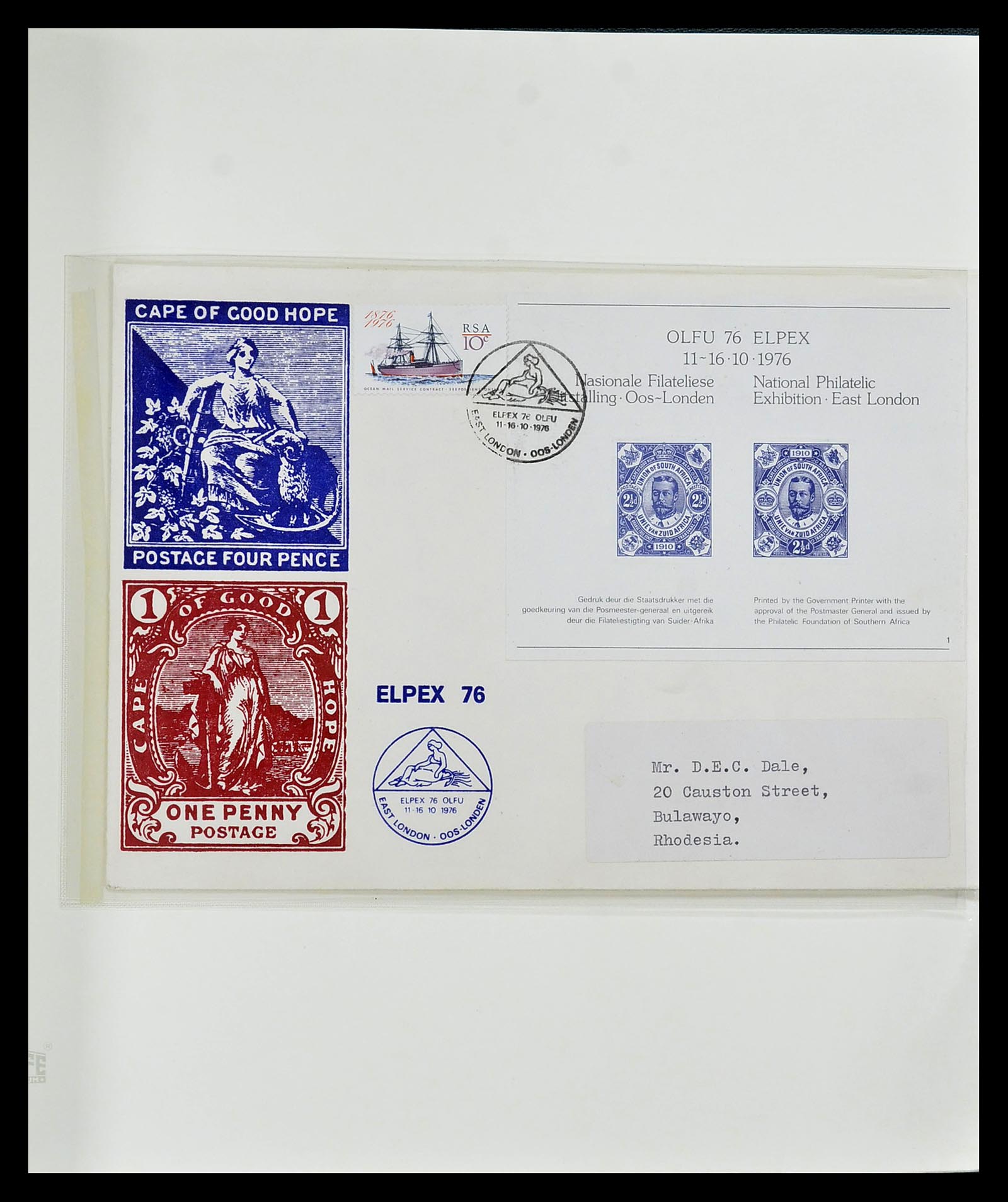 34806 053 - Postzegelverzameling 34806 Kaap de Goede Hoop 1842-1912.