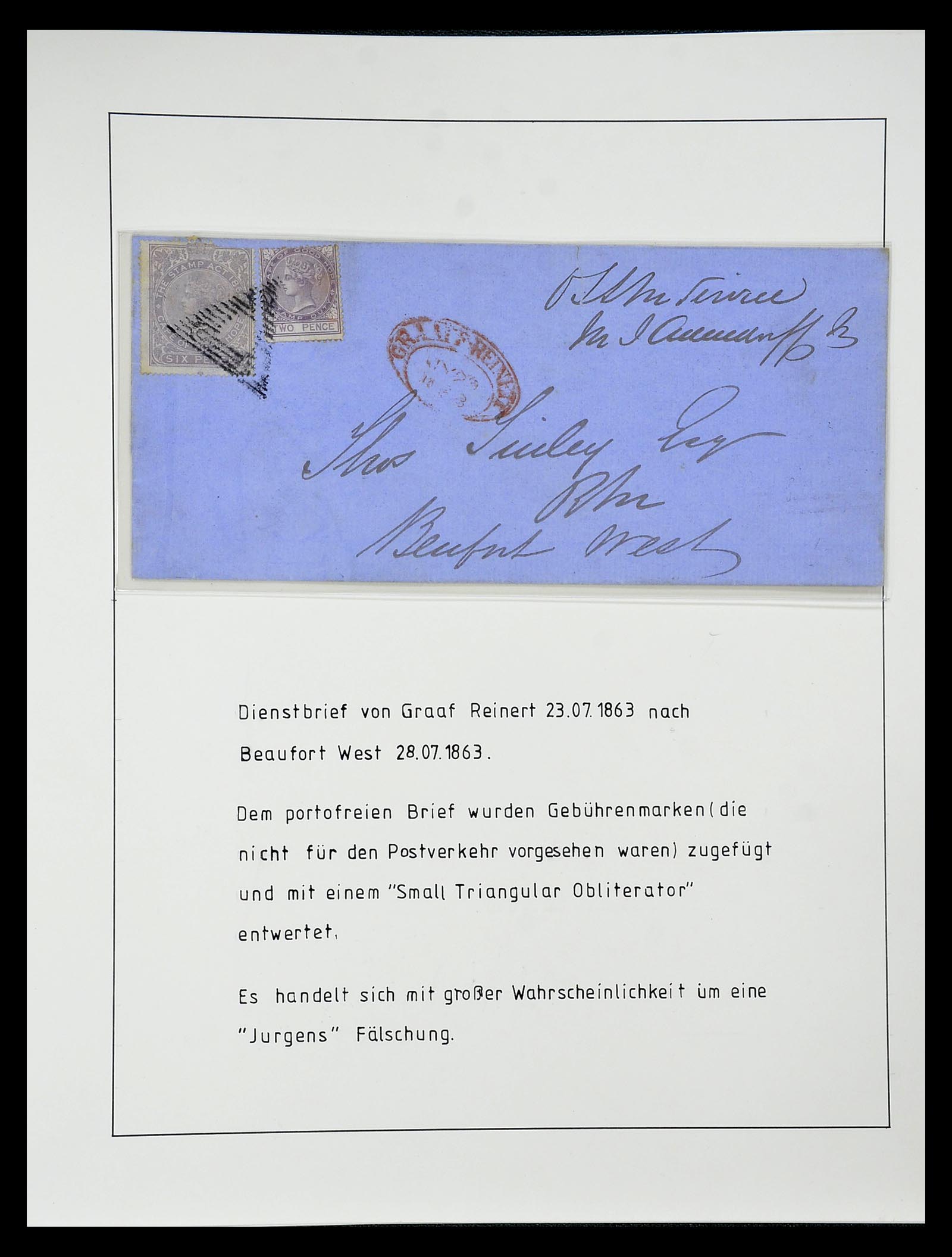 34806 059 - Postzegelverzameling 34806 Kaap de Goede Hoop 1842-1912.