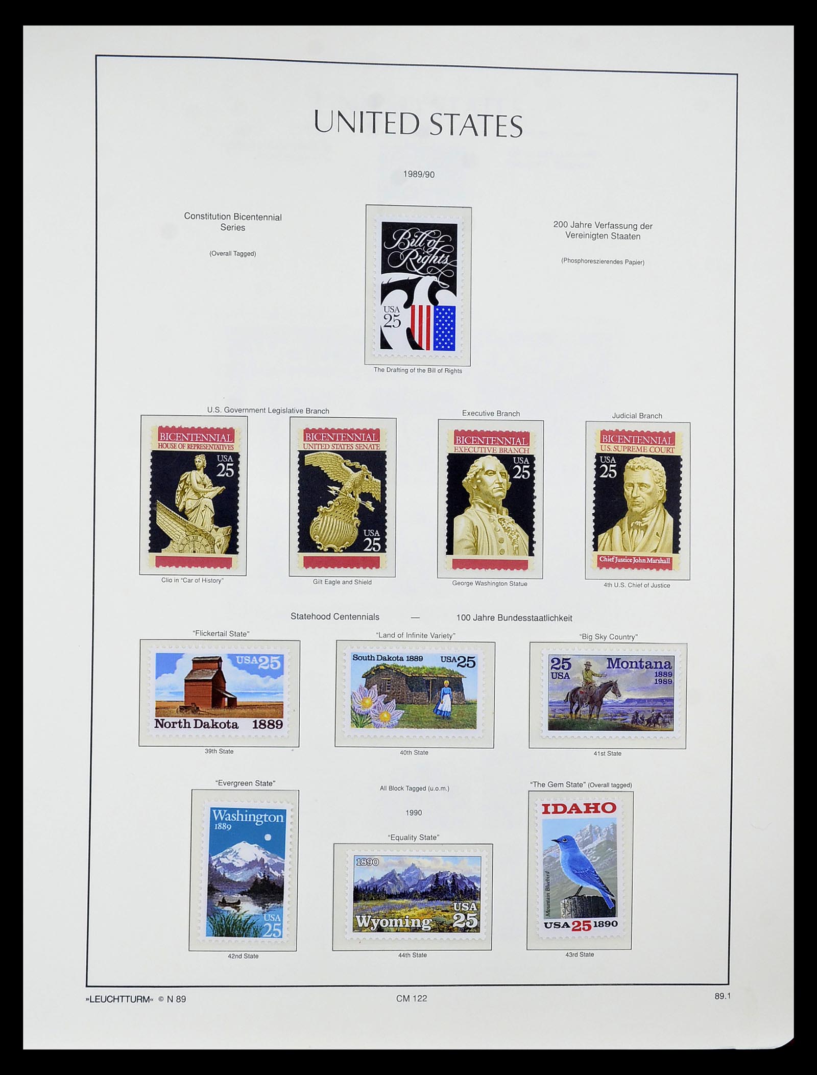 34807 004 - Stamp Collection 34807 USA 1988-1998.