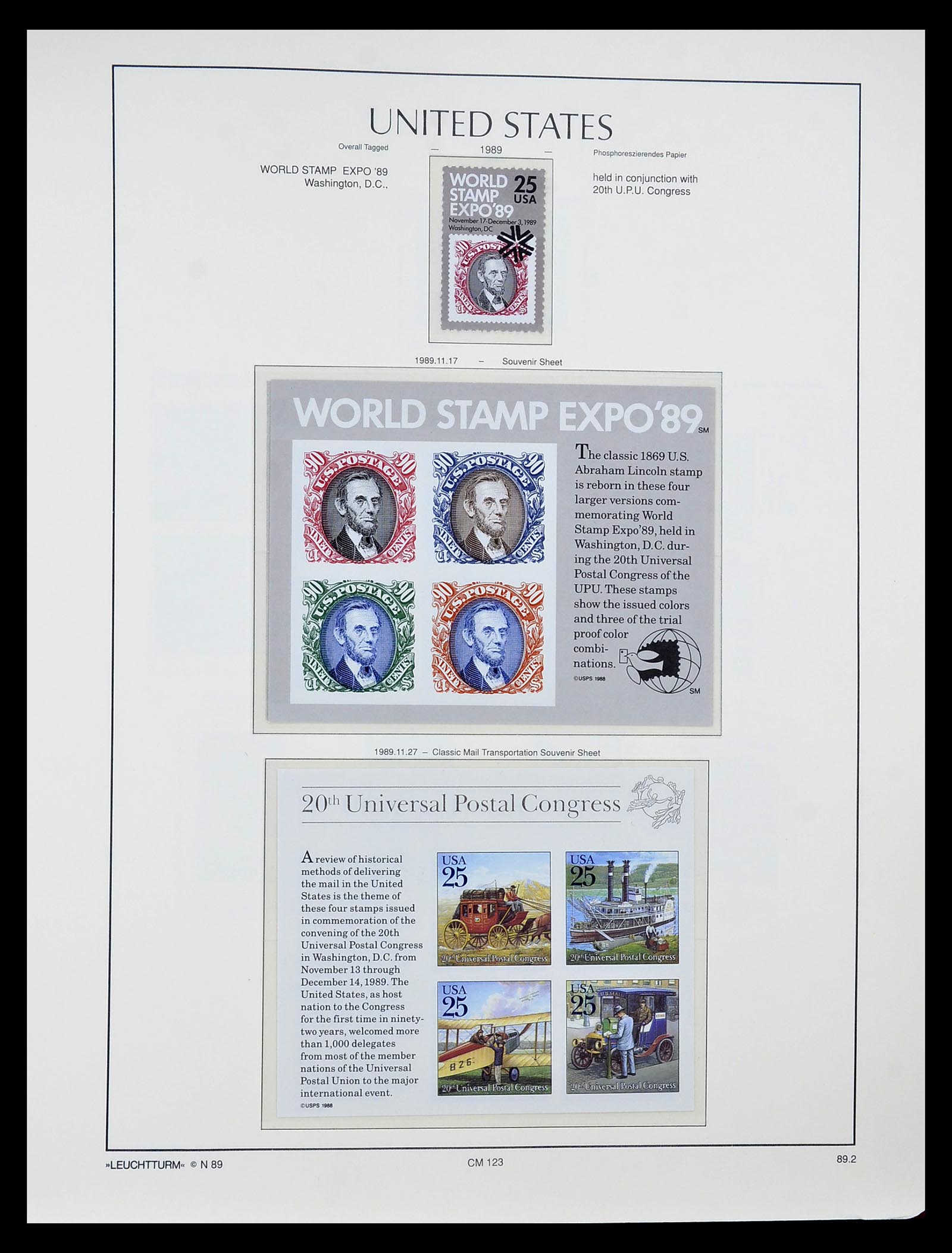 34807 005 - Postzegelverzameling 34807 USA 1988-1998.