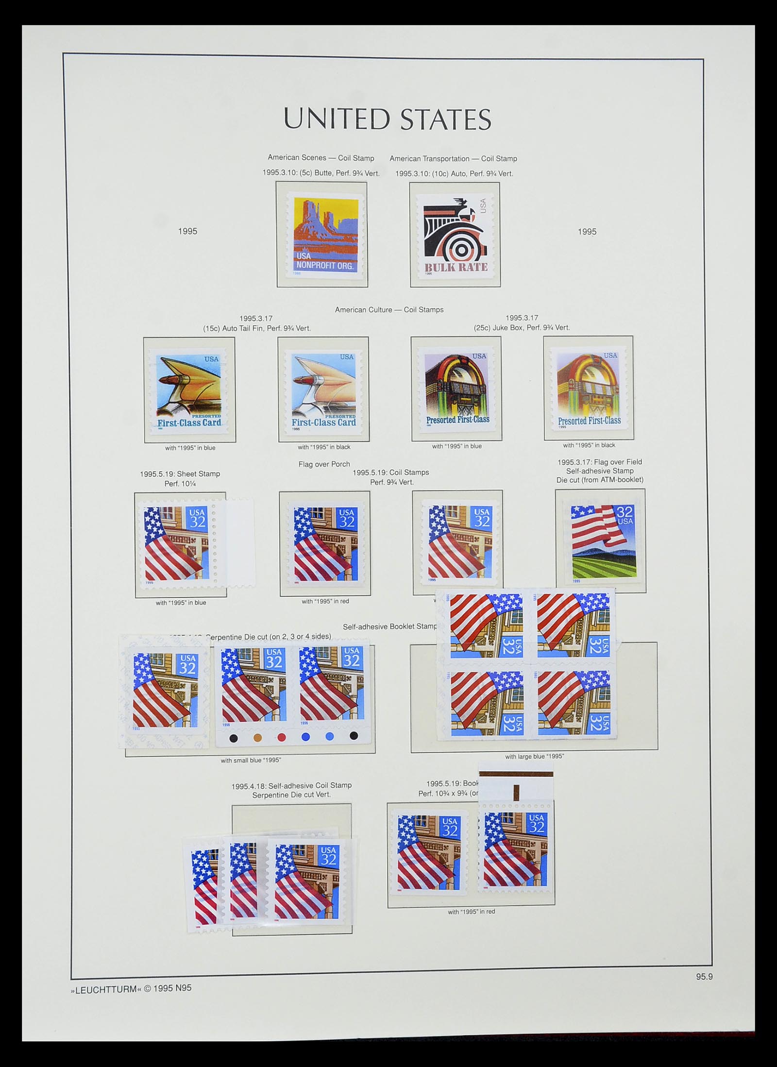 34807 023 - Stamp Collection 34807 USA 1988-1998.