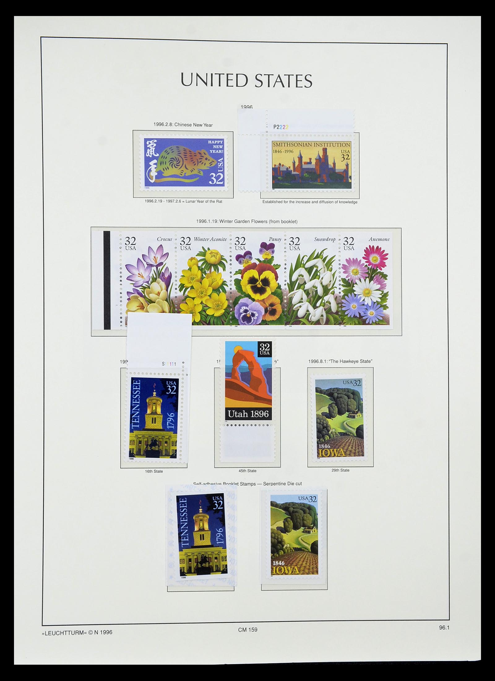 34807 024 - Stamp Collection 34807 USA 1988-1998.
