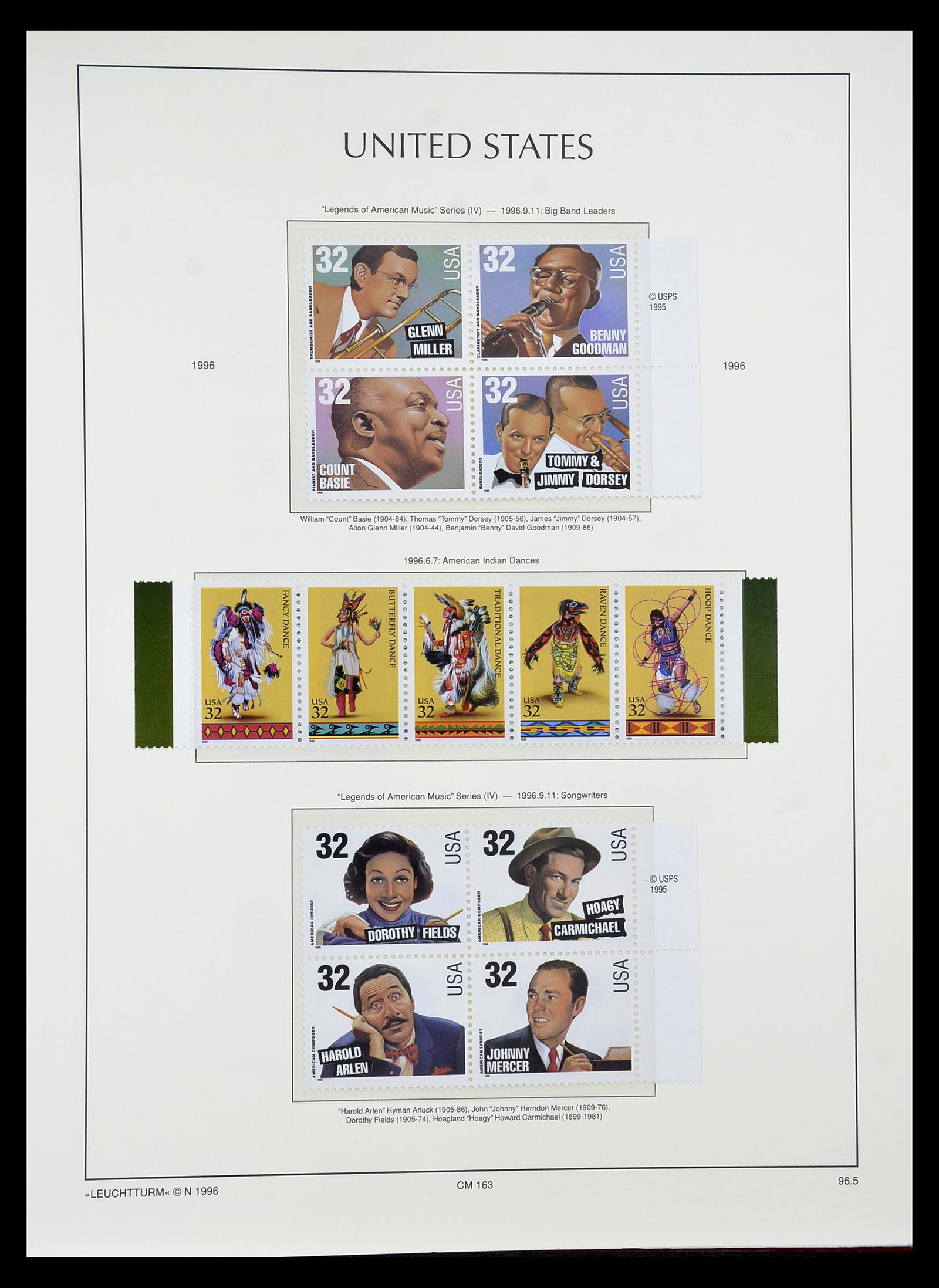 34807 028 - Postzegelverzameling 34807 USA 1988-1998.