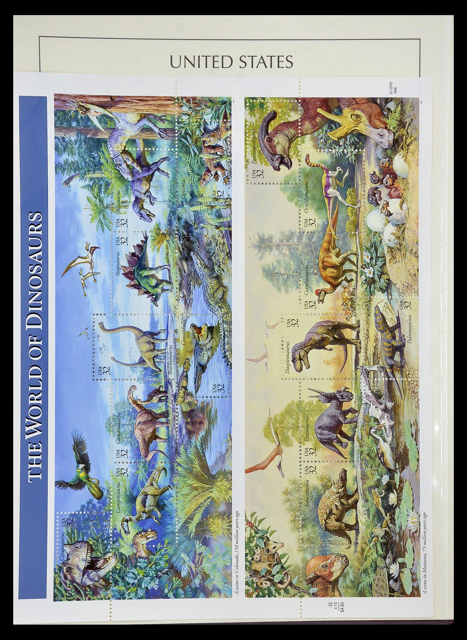 34807 036 - Postzegelverzameling 34807 USA 1988-1998.