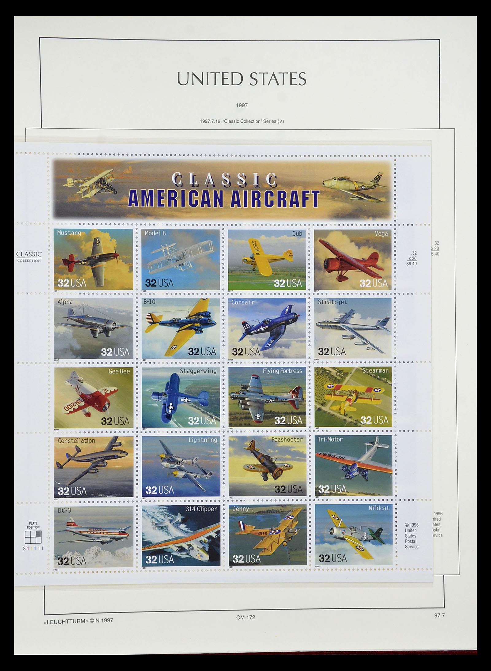 34807 039 - Postzegelverzameling 34807 USA 1988-1998.
