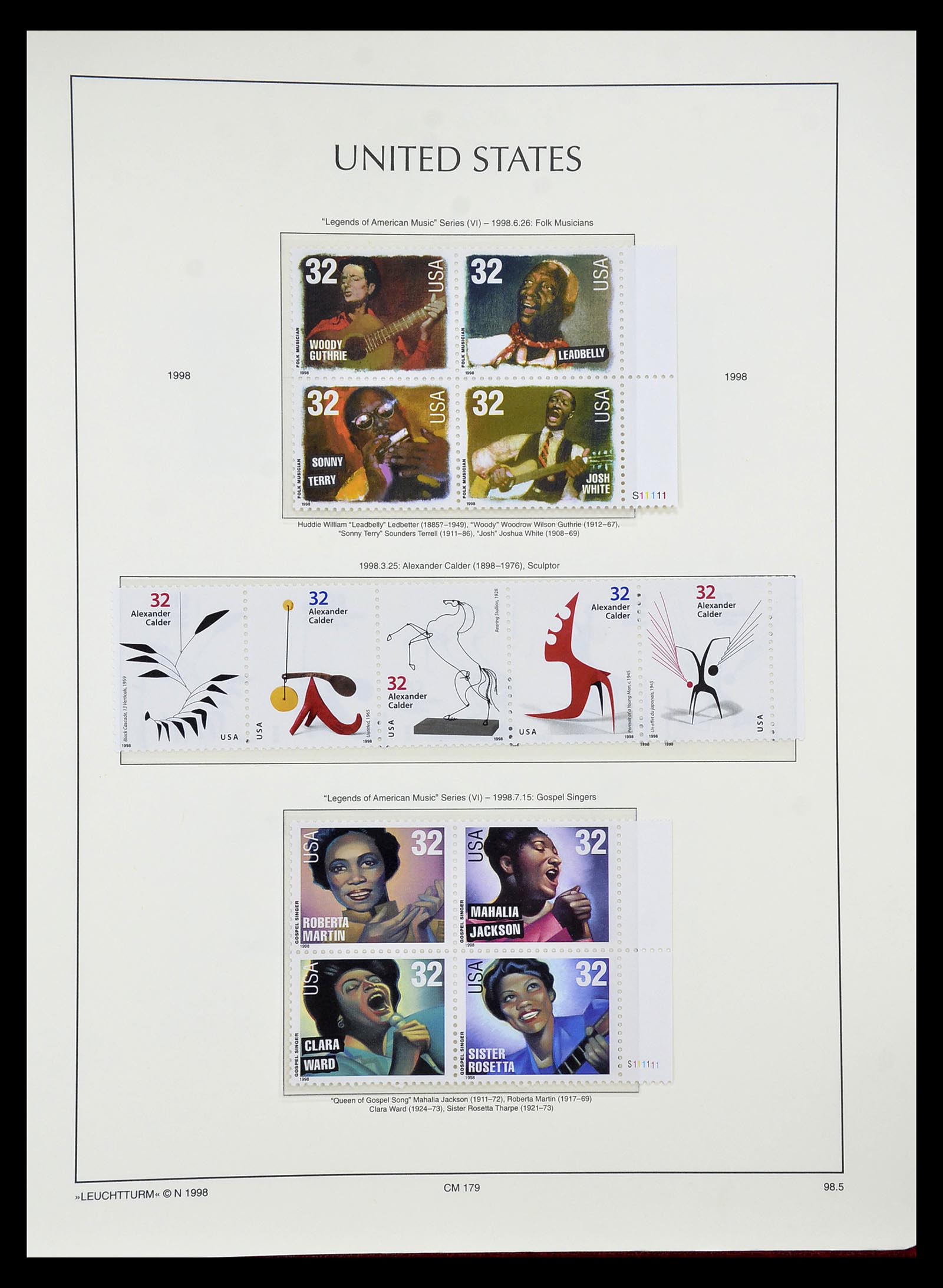 34807 048 - Postzegelverzameling 34807 USA 1988-1998.