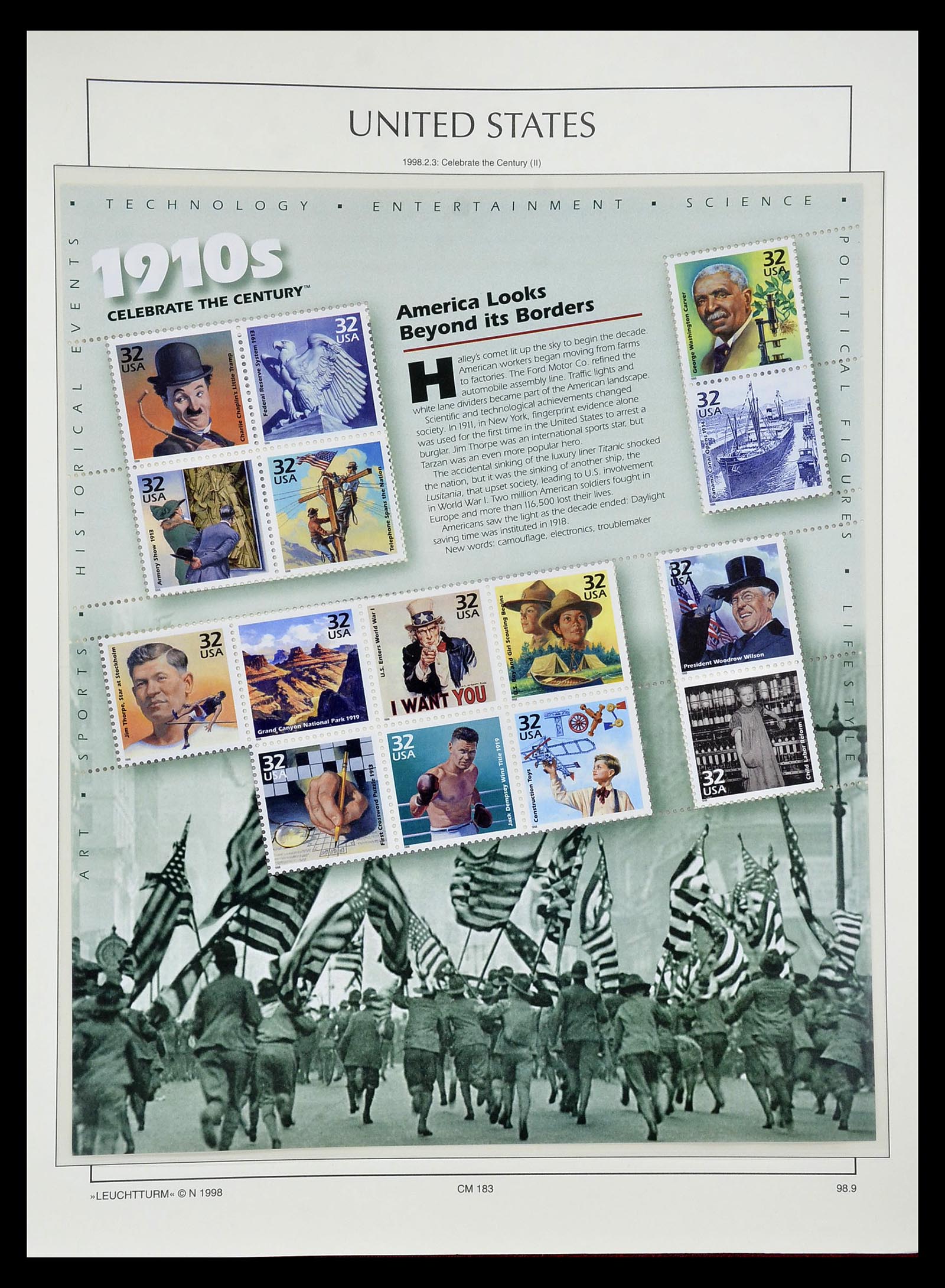 34807 052 - Postzegelverzameling 34807 USA 1988-1998.