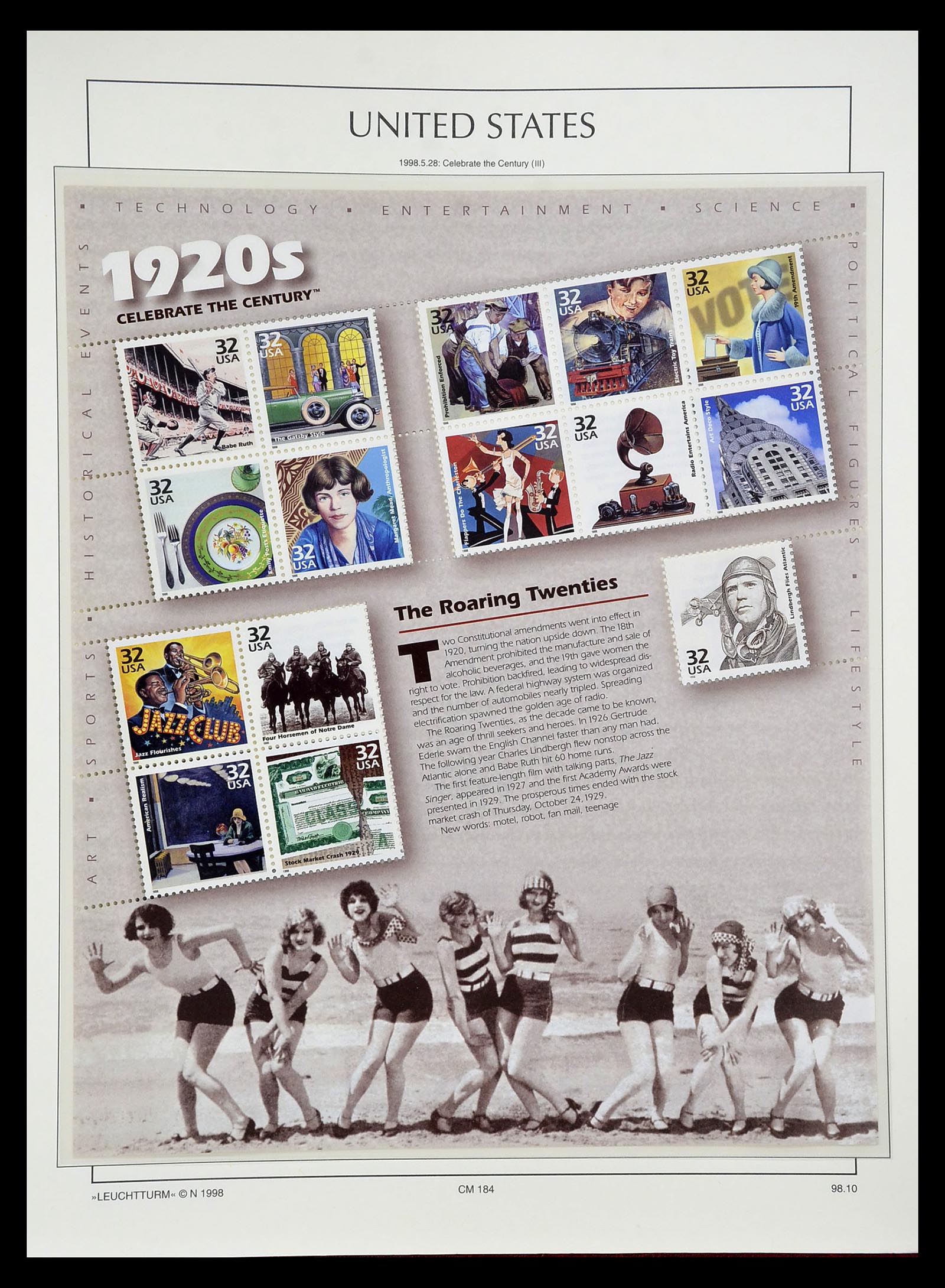 34807 053 - Postzegelverzameling 34807 USA 1988-1998.