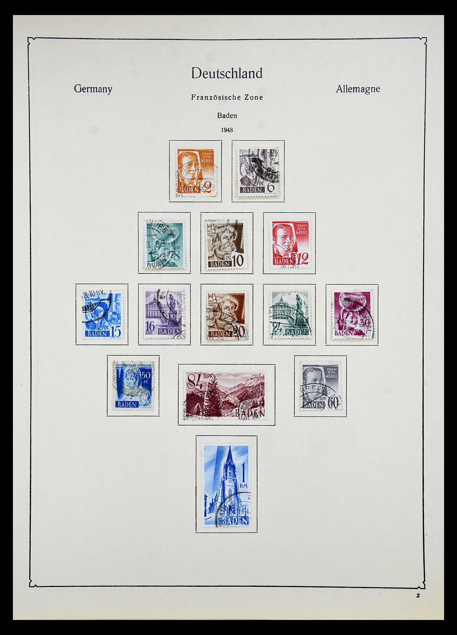 34809 003 - Postzegelverzameling 34809 Duitse Zones en Berlijn 1945-1990.