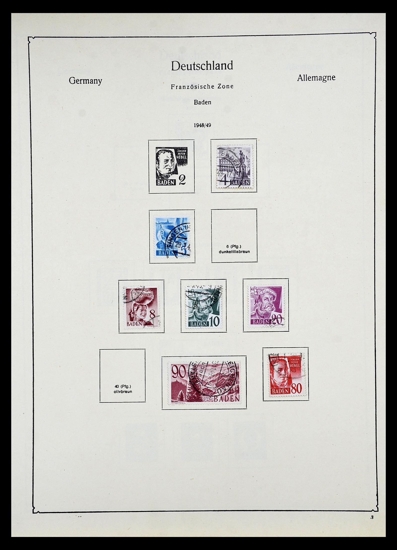 34809 004 - Stamp Collection 34809 German Zones and Berlin 1945-1990.