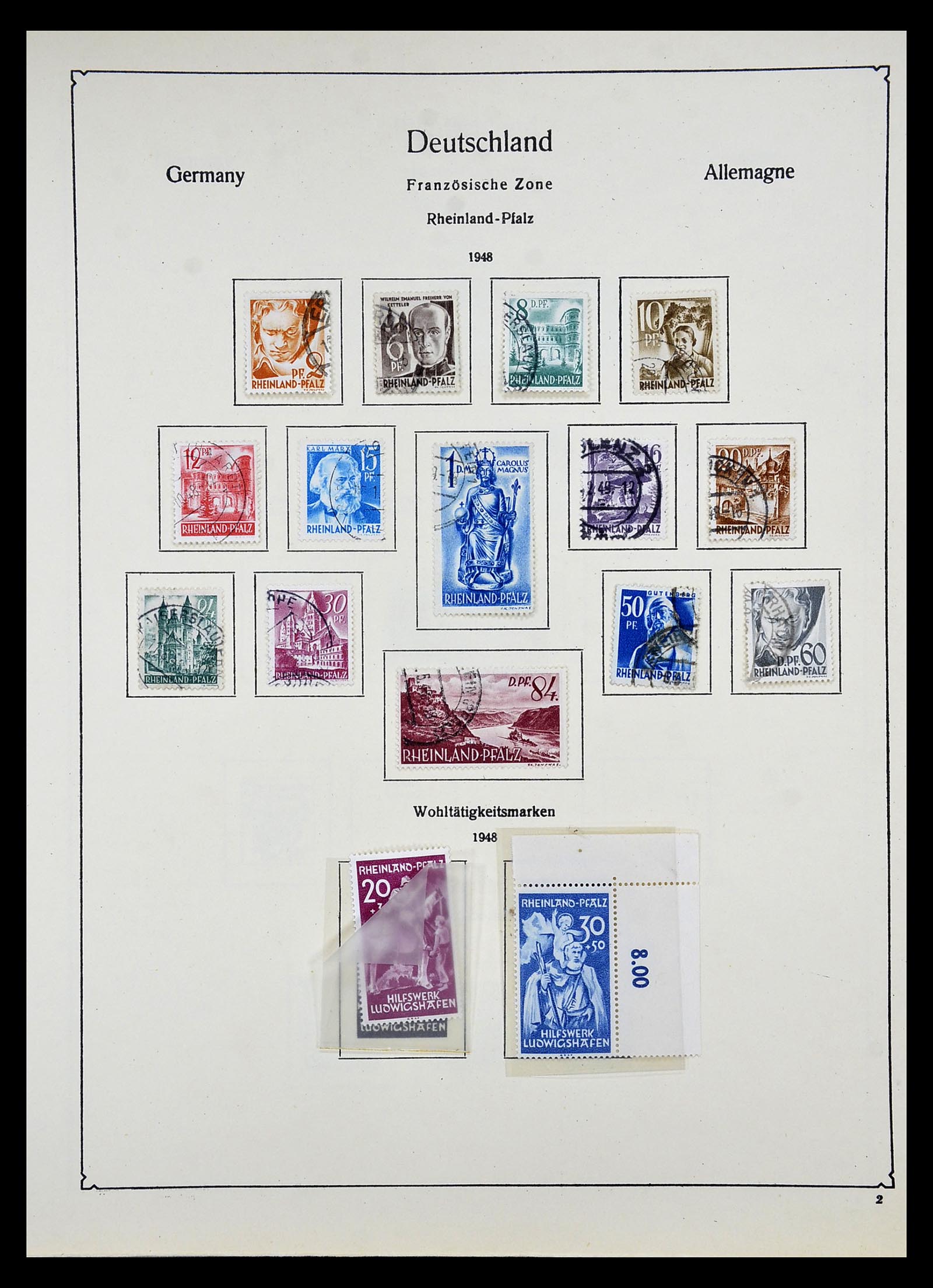 34809 007 - Postzegelverzameling 34809 Duitse Zones en Berlijn 1945-1990.