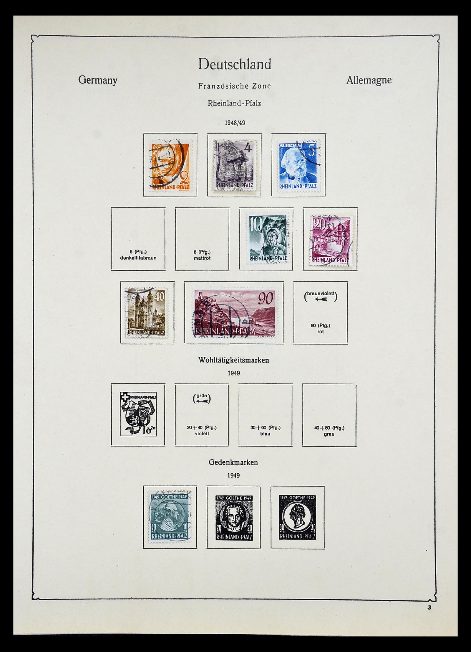 34809 008 - Postzegelverzameling 34809 Duitse Zones en Berlijn 1945-1990.