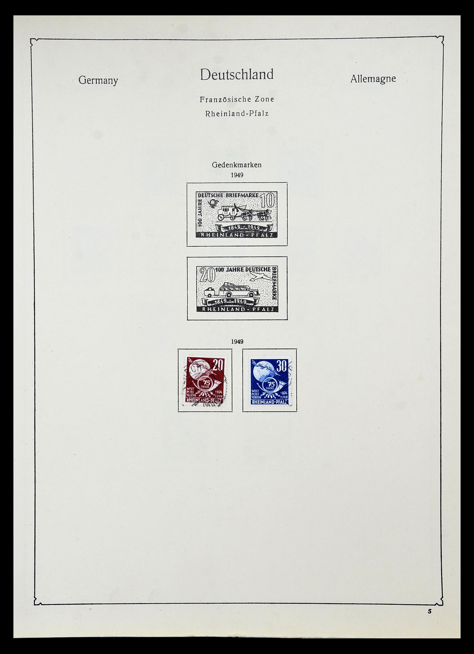 34809 009 - Postzegelverzameling 34809 Duitse Zones en Berlijn 1945-1990.