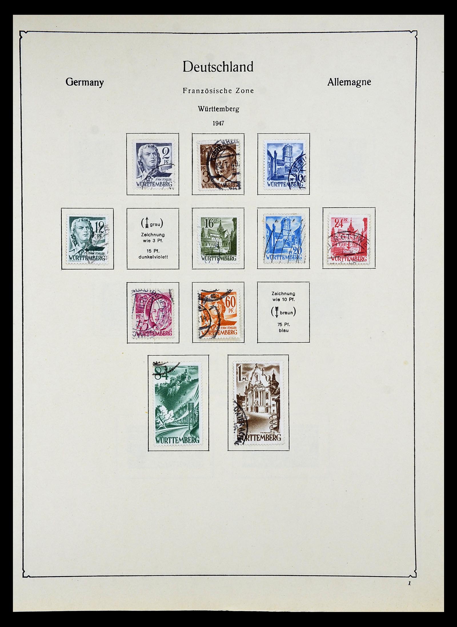 34809 010 - Postzegelverzameling 34809 Duitse Zones en Berlijn 1945-1990.