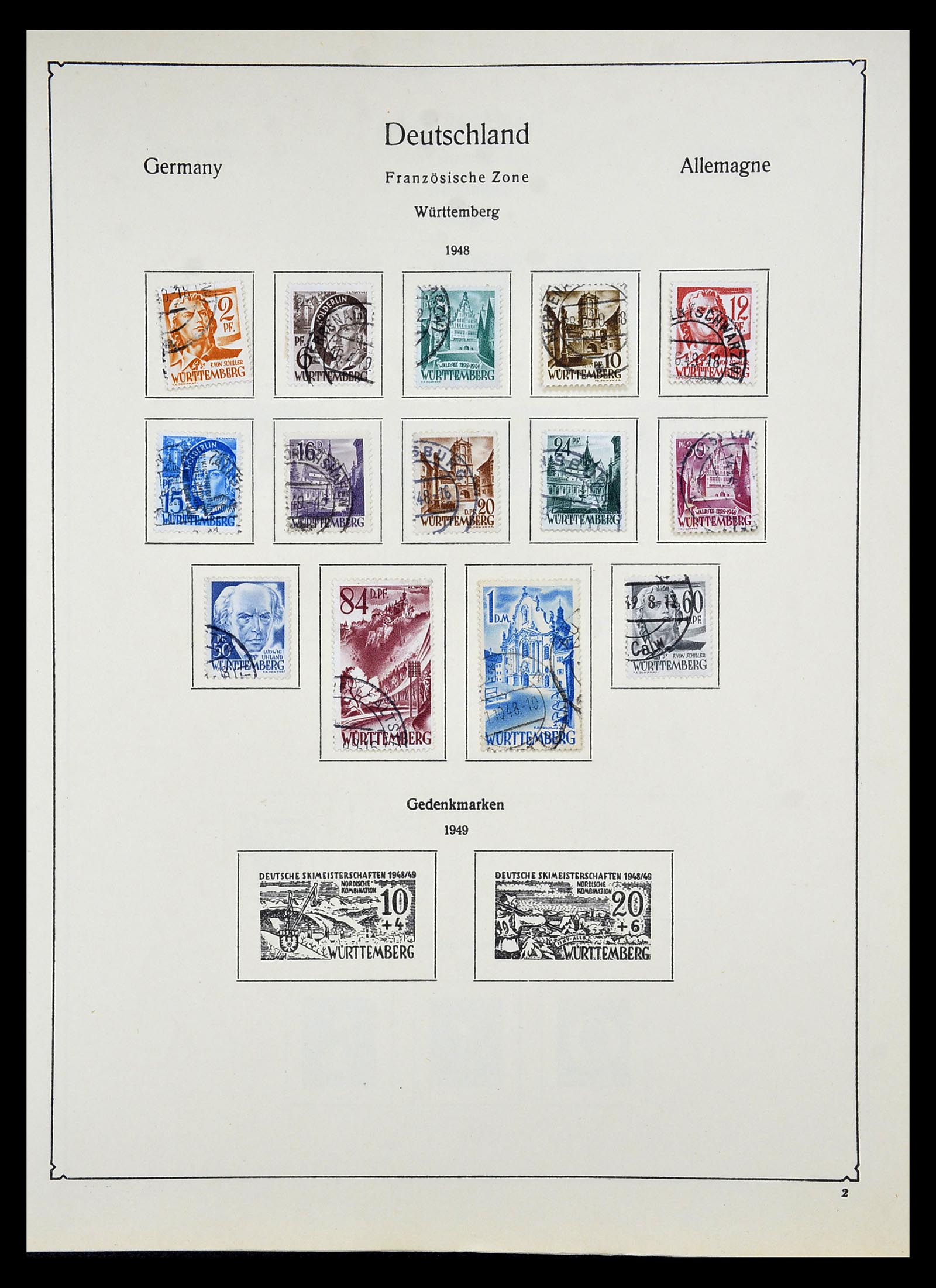 34809 011 - Postzegelverzameling 34809 Duitse Zones en Berlijn 1945-1990.
