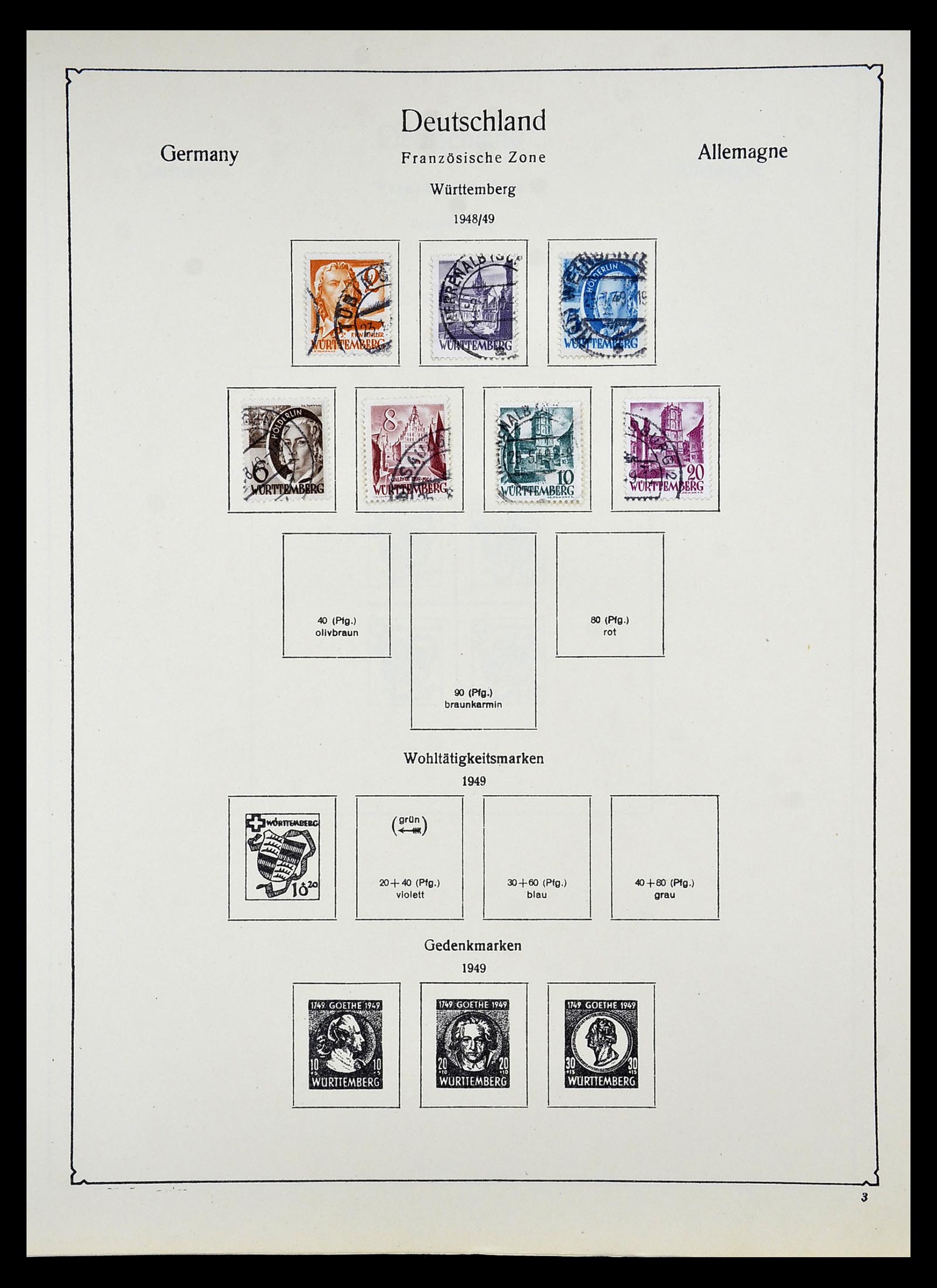 34809 012 - Stamp Collection 34809 German Zones and Berlin 1945-1990.
