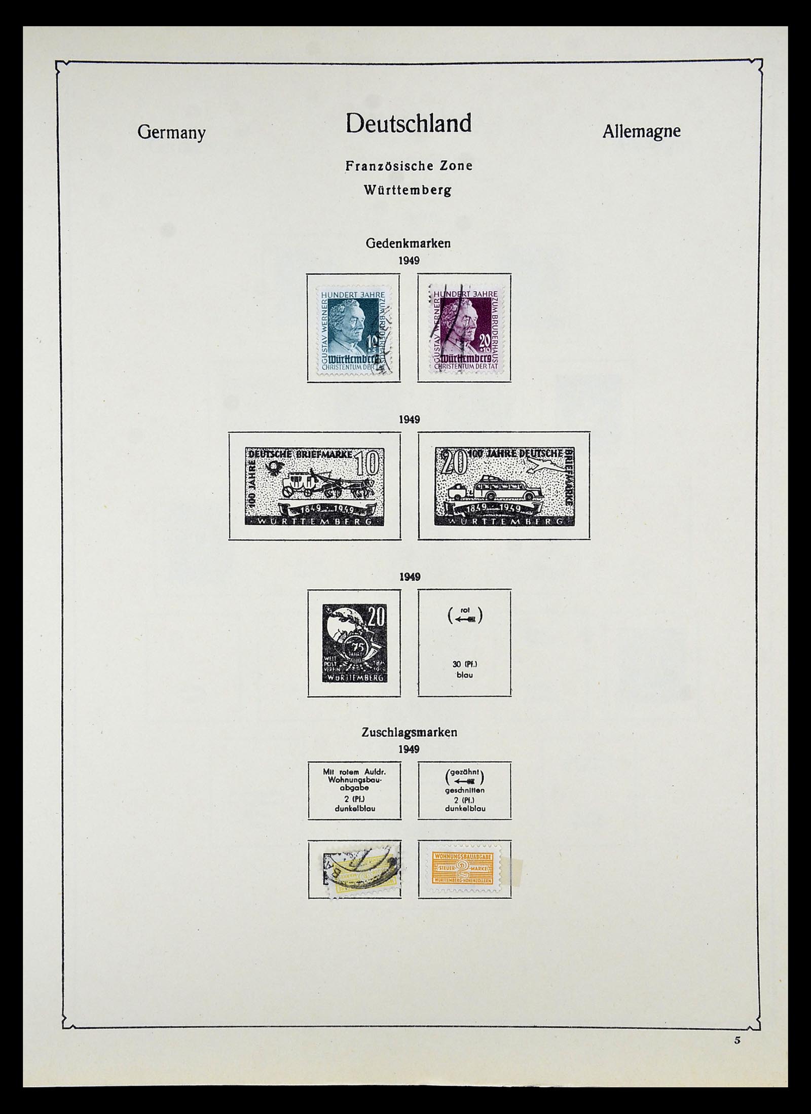 34809 013 - Postzegelverzameling 34809 Duitse Zones en Berlijn 1945-1990.