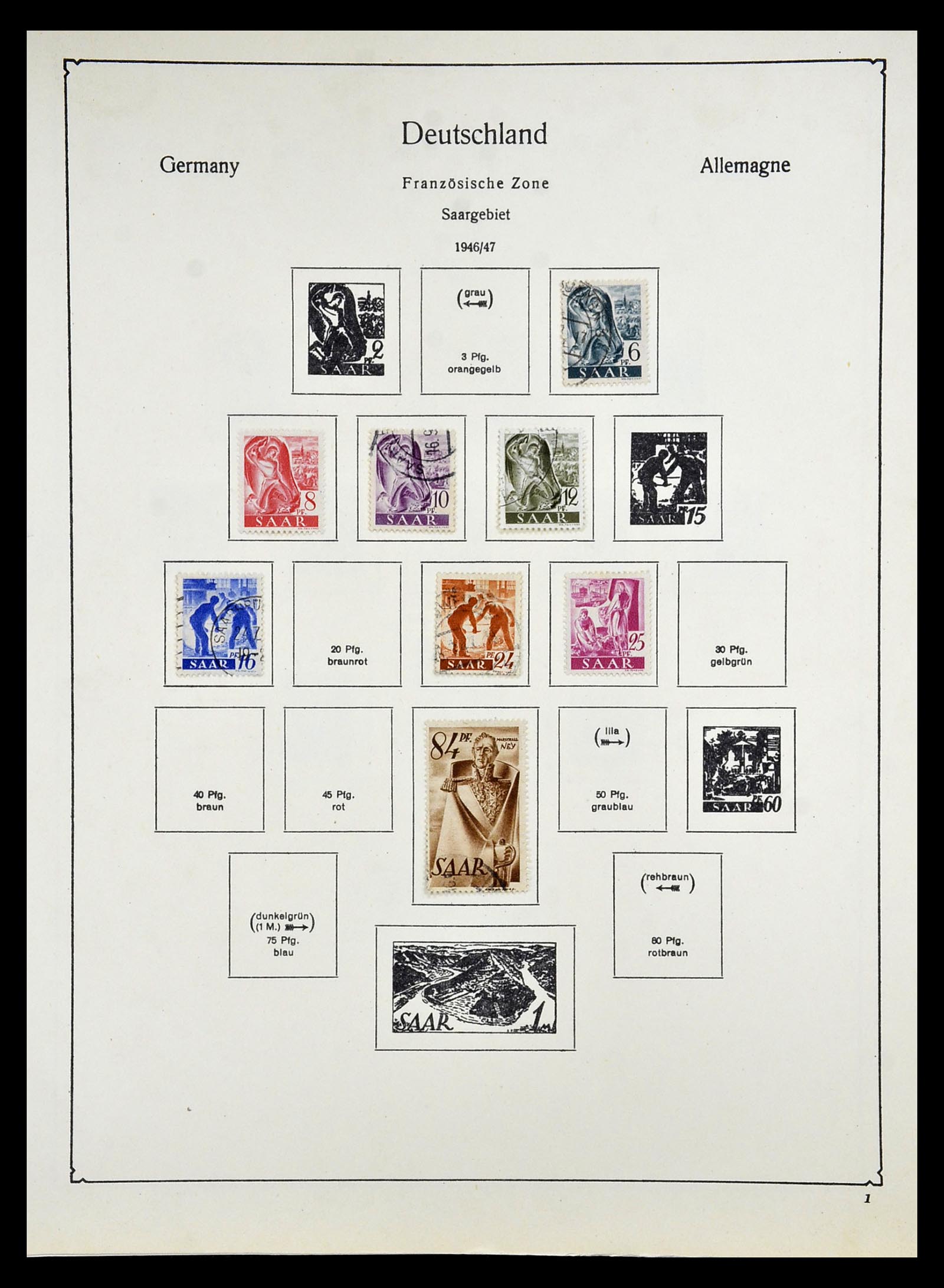 34809 014 - Postzegelverzameling 34809 Duitse Zones en Berlijn 1945-1990.