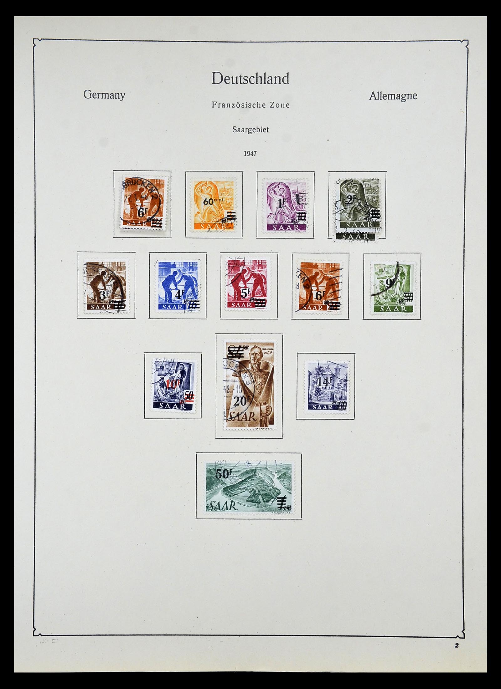 34809 015 - Postzegelverzameling 34809 Duitse Zones en Berlijn 1945-1990.