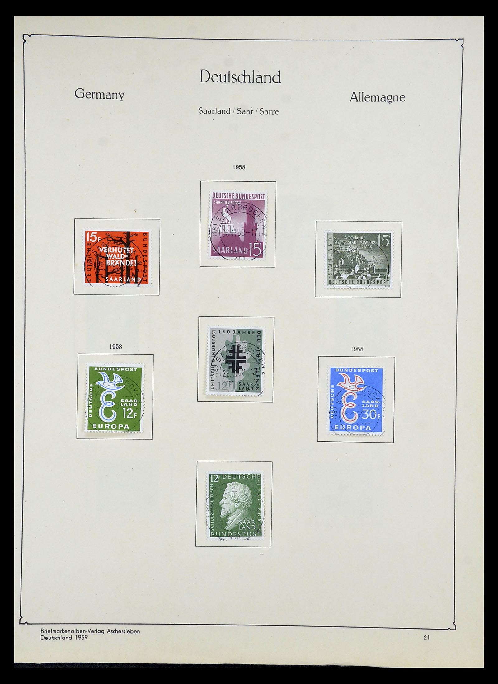 34809 032 - Postzegelverzameling 34809 Duitse Zones en Berlijn 1945-1990.