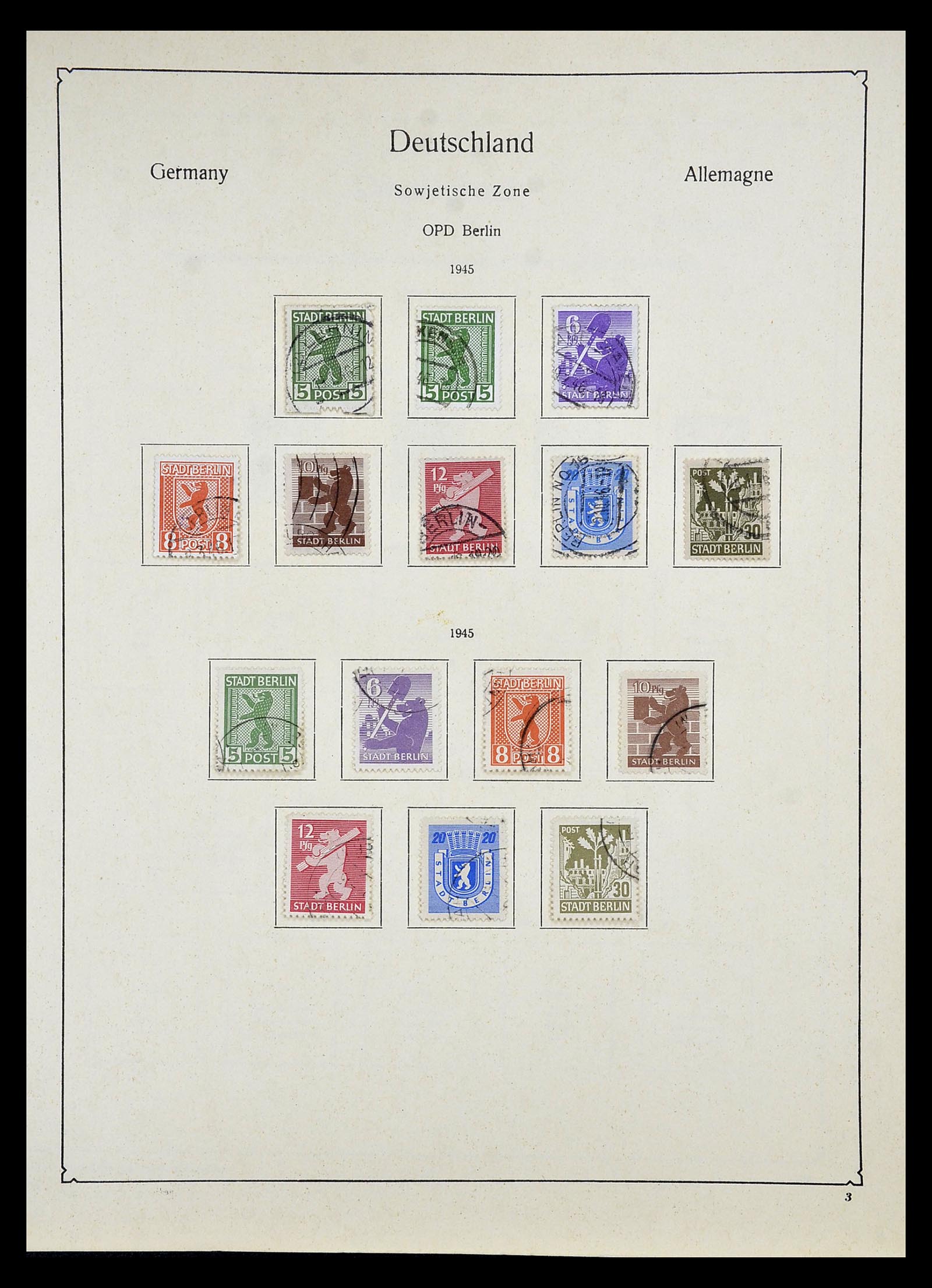 34809 034 - Postzegelverzameling 34809 Duitse Zones en Berlijn 1945-1990.