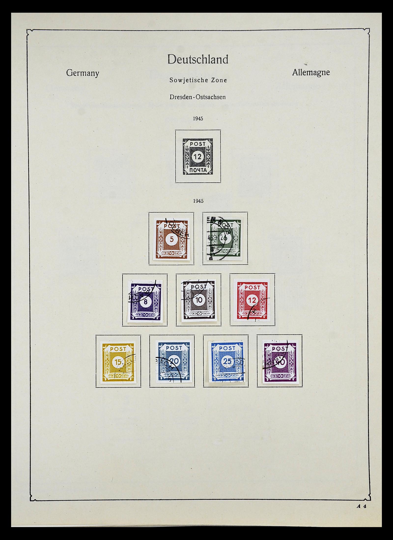 34809 036 - Postzegelverzameling 34809 Duitse Zones en Berlijn 1945-1990.