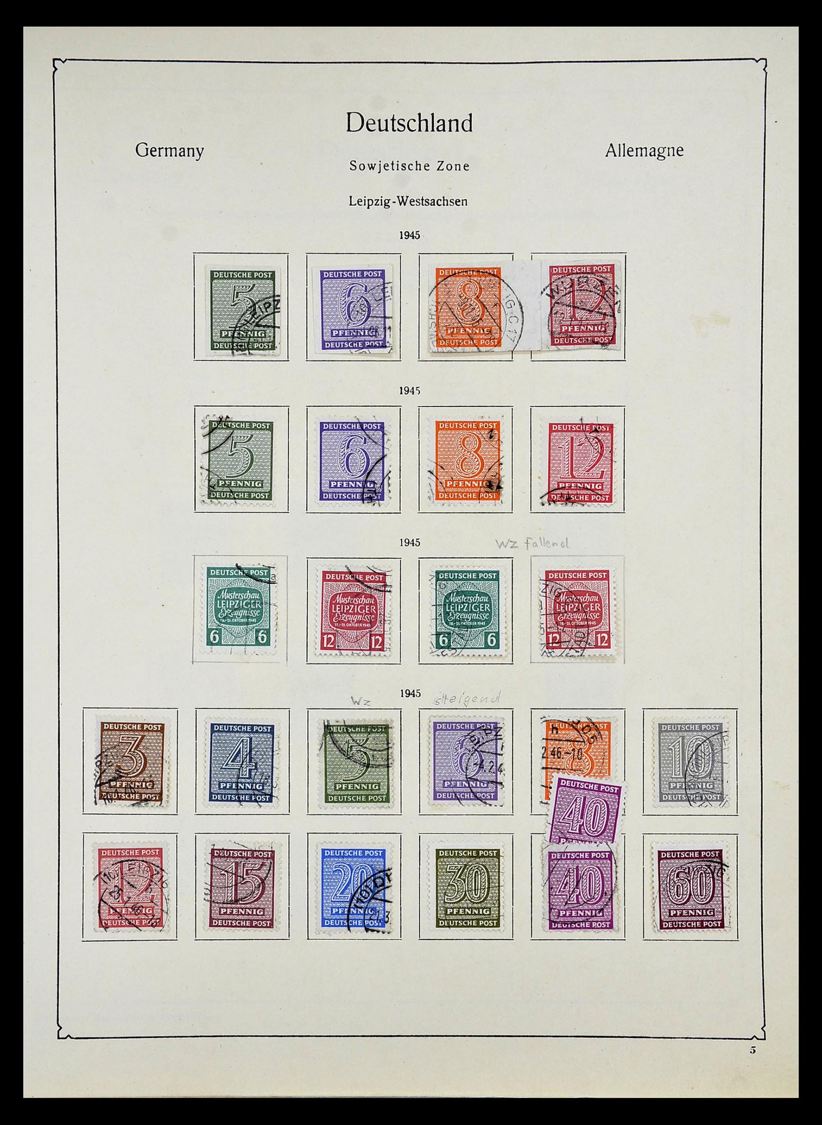 34809 039 - Postzegelverzameling 34809 Duitse Zones en Berlijn 1945-1990.
