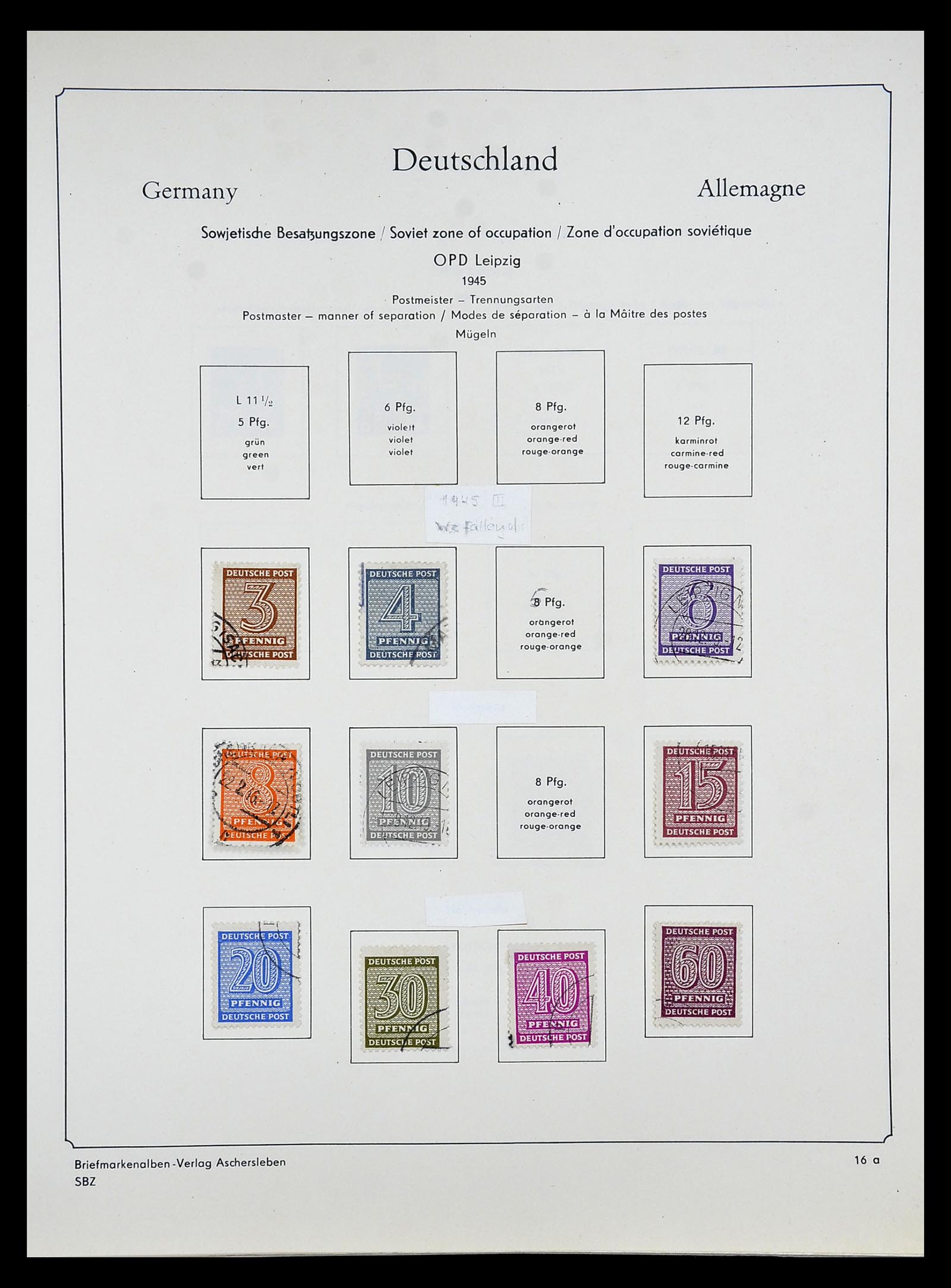 34809 040 - Postzegelverzameling 34809 Duitse Zones en Berlijn 1945-1990.