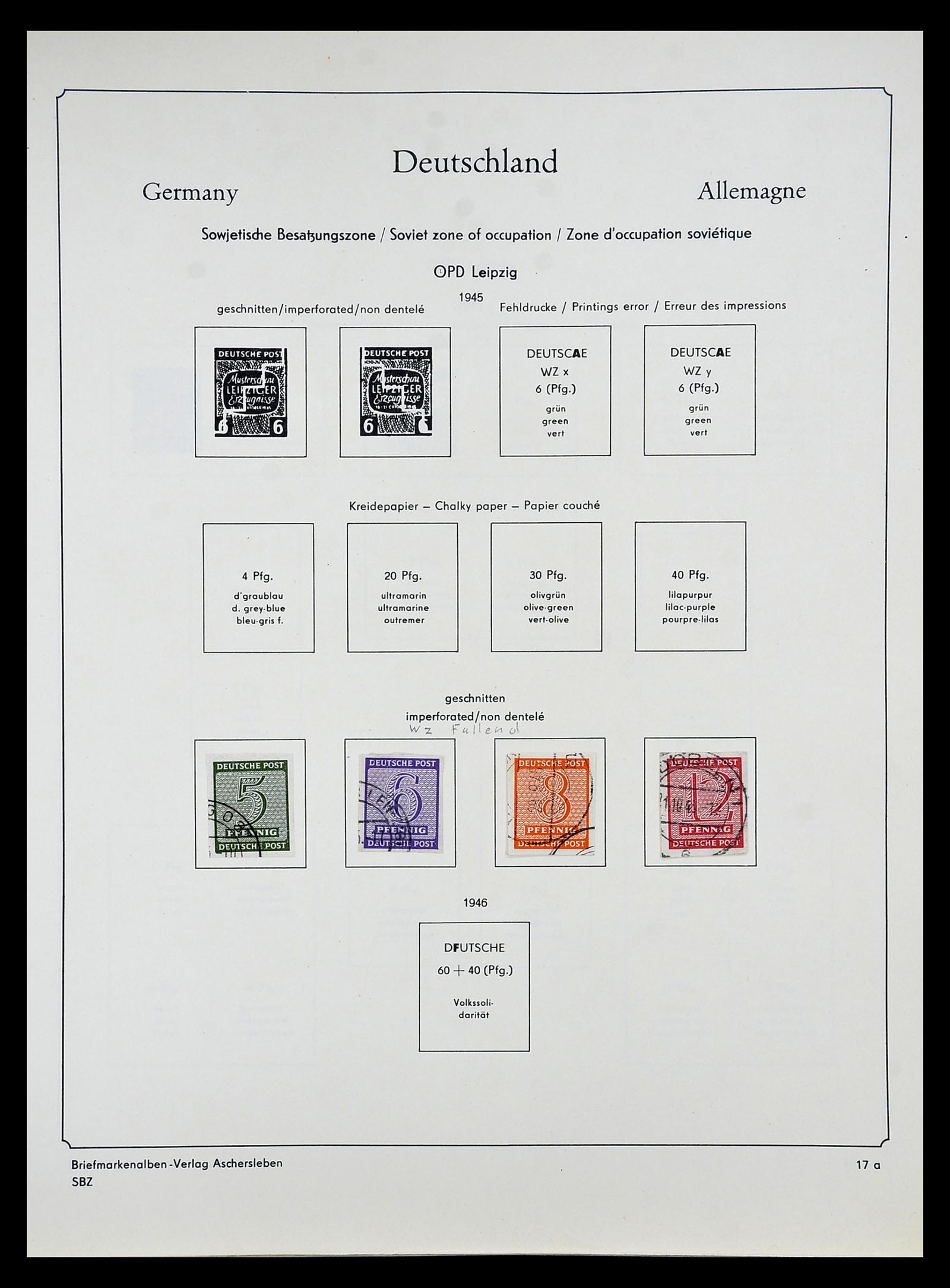 34809 041 - Postzegelverzameling 34809 Duitse Zones en Berlijn 1945-1990.