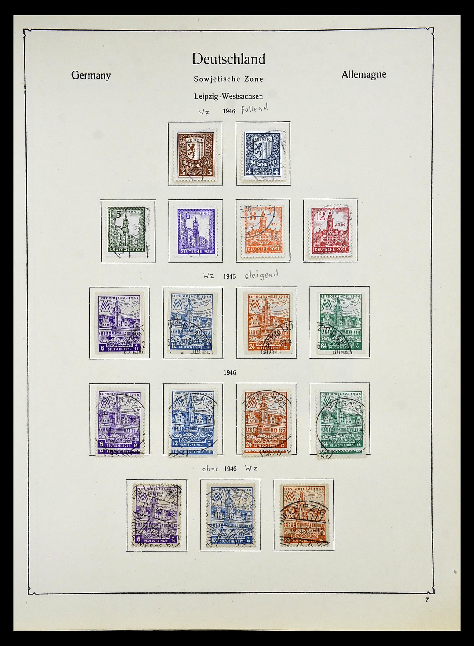 34809 043 - Postzegelverzameling 34809 Duitse Zones en Berlijn 1945-1990.