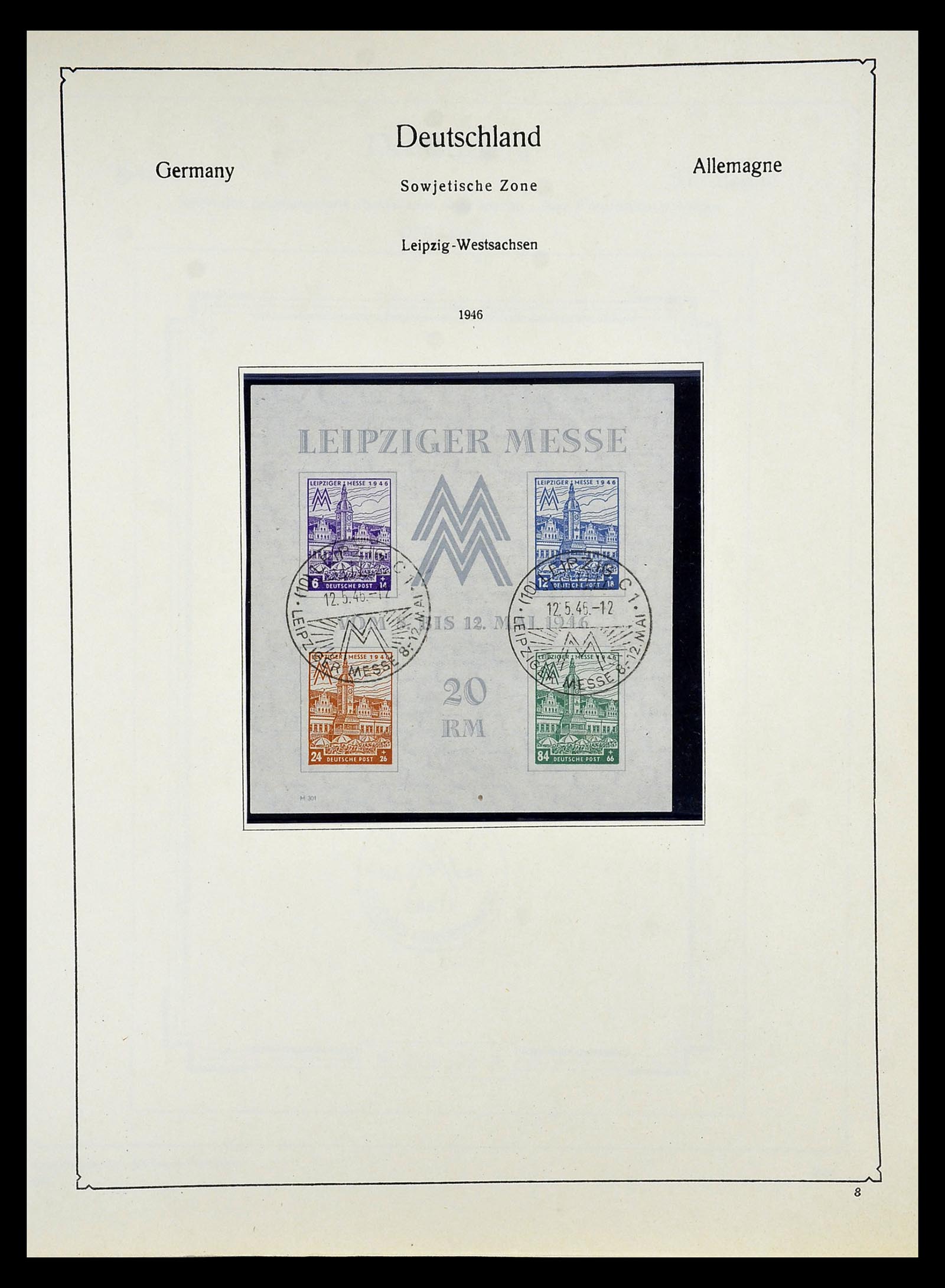 34809 044 - Postzegelverzameling 34809 Duitse Zones en Berlijn 1945-1990.