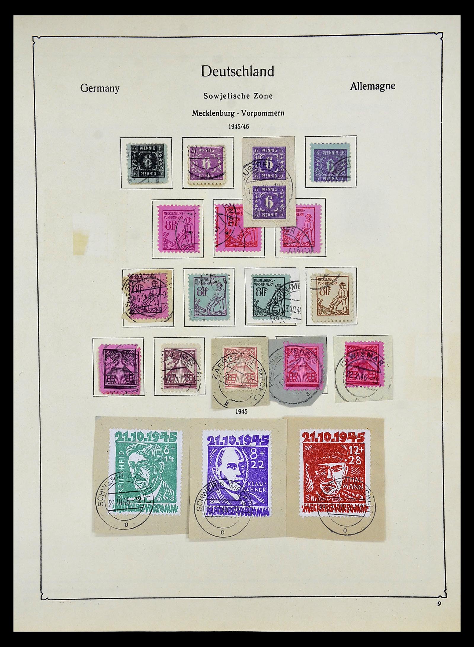 34809 045 - Postzegelverzameling 34809 Duitse Zones en Berlijn 1945-1990.