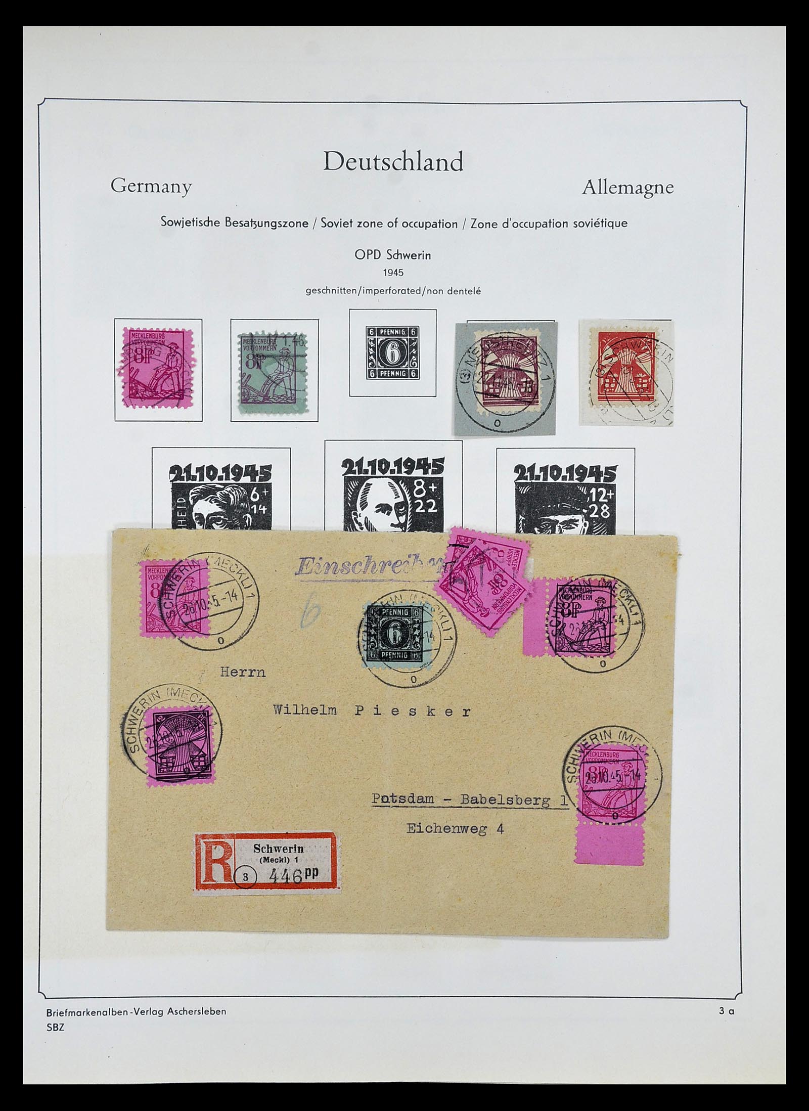 34809 046 - Postzegelverzameling 34809 Duitse Zones en Berlijn 1945-1990.
