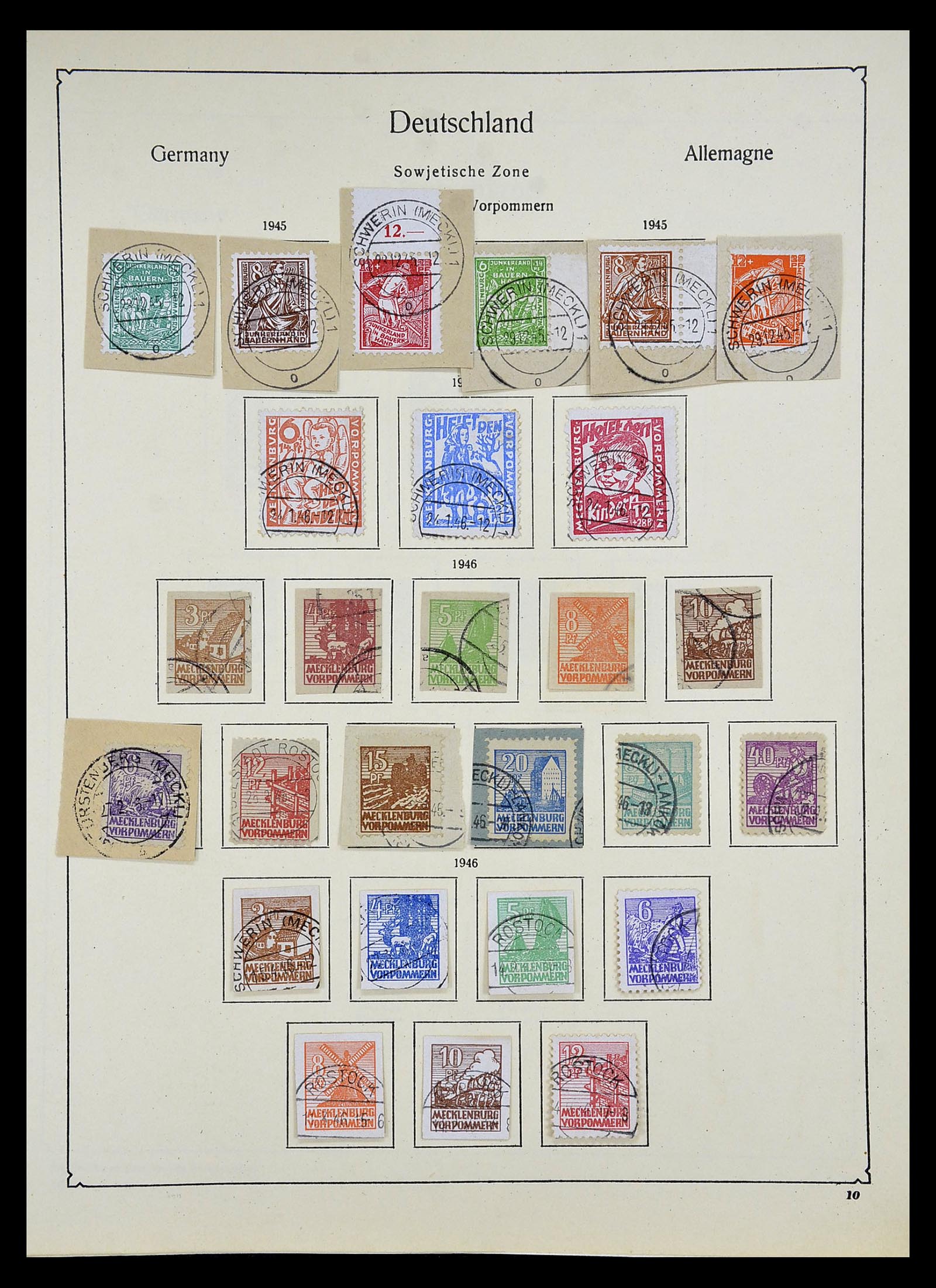 34809 047 - Postzegelverzameling 34809 Duitse Zones en Berlijn 1945-1990.