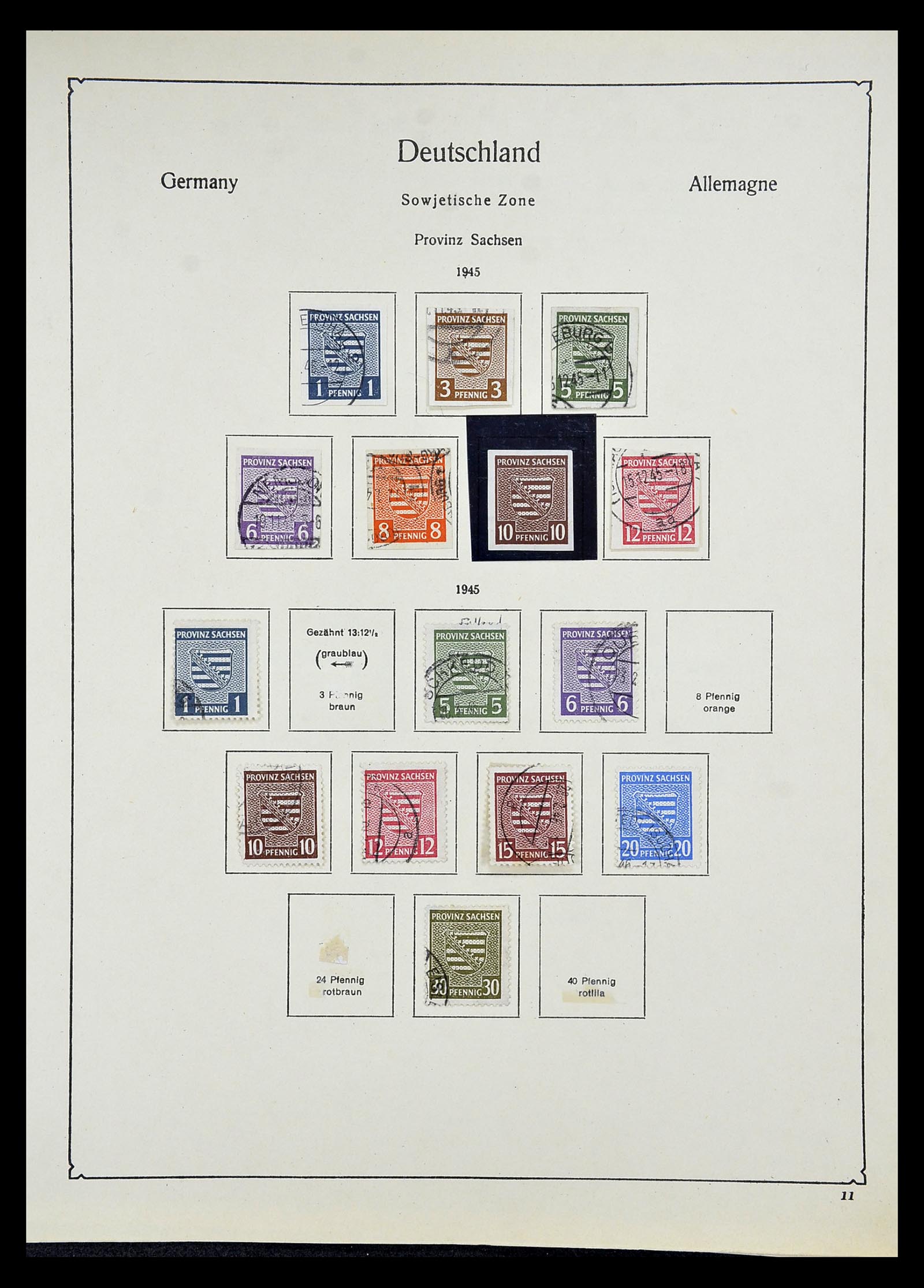34809 048 - Postzegelverzameling 34809 Duitse Zones en Berlijn 1945-1990.