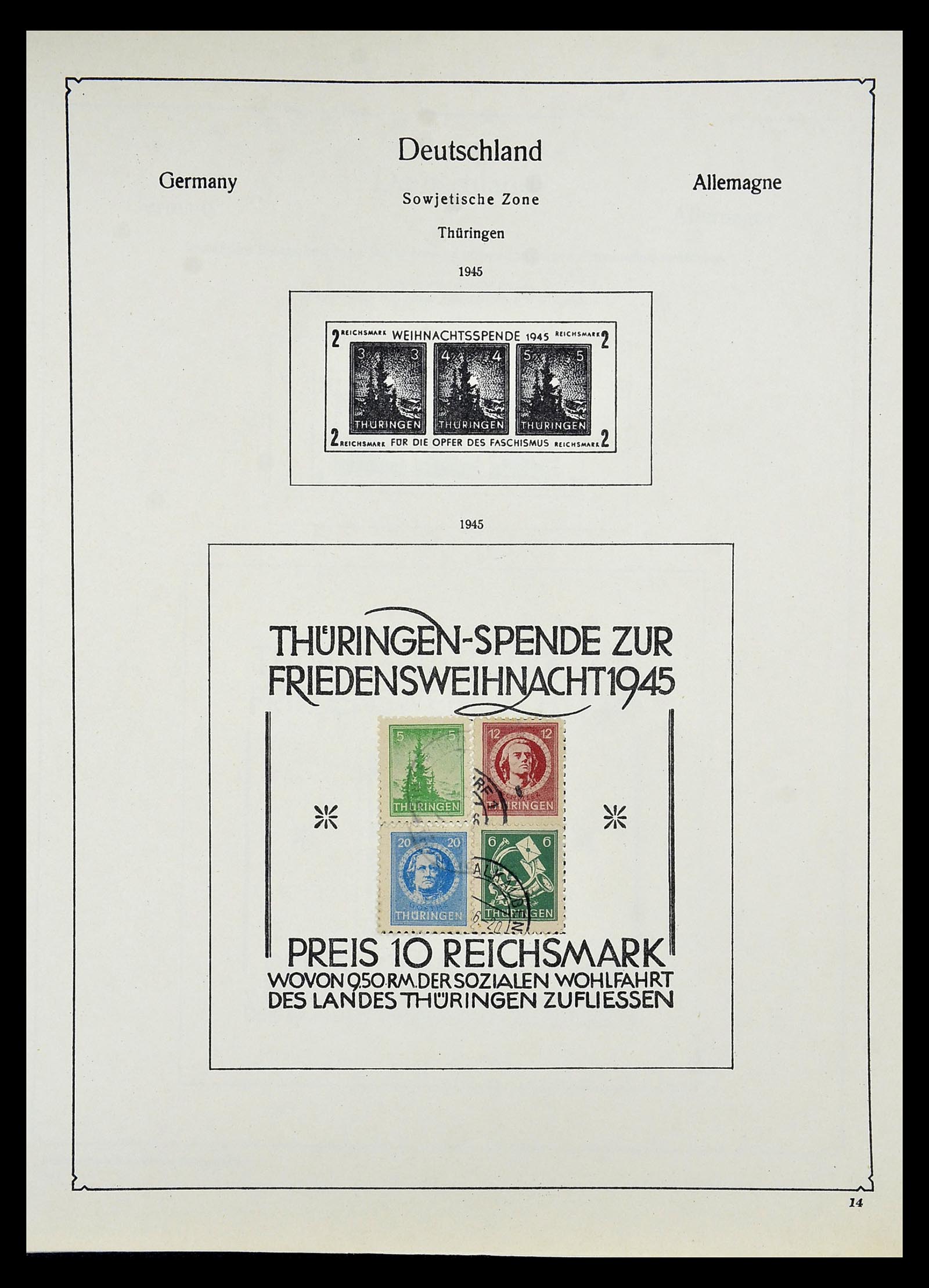 34809 052 - Postzegelverzameling 34809 Duitse Zones en Berlijn 1945-1990.