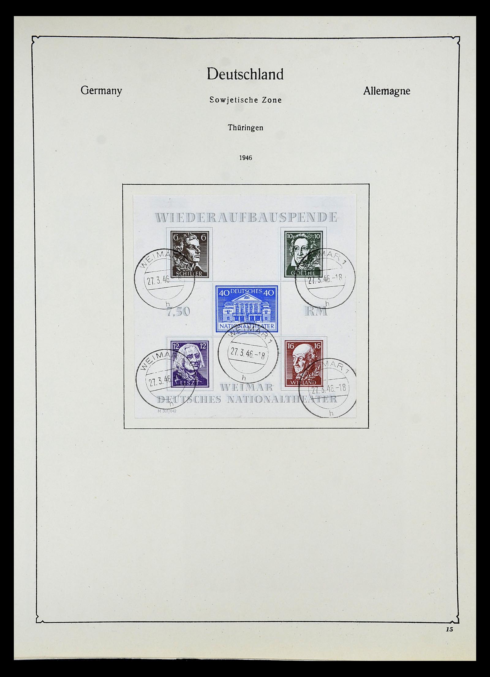 34809 053 - Postzegelverzameling 34809 Duitse Zones en Berlijn 1945-1990.