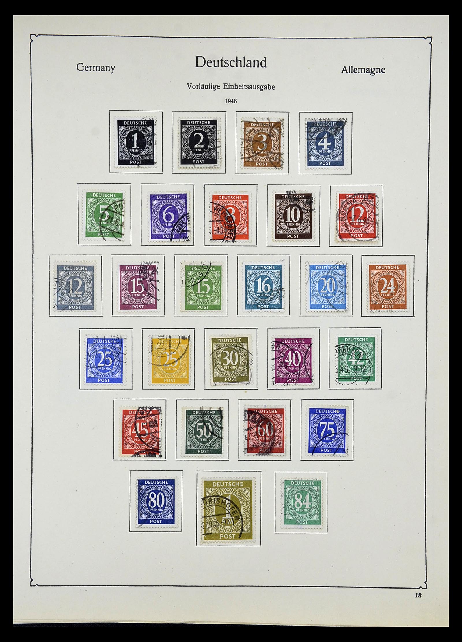 34809 056 - Postzegelverzameling 34809 Duitse Zones en Berlijn 1945-1990.