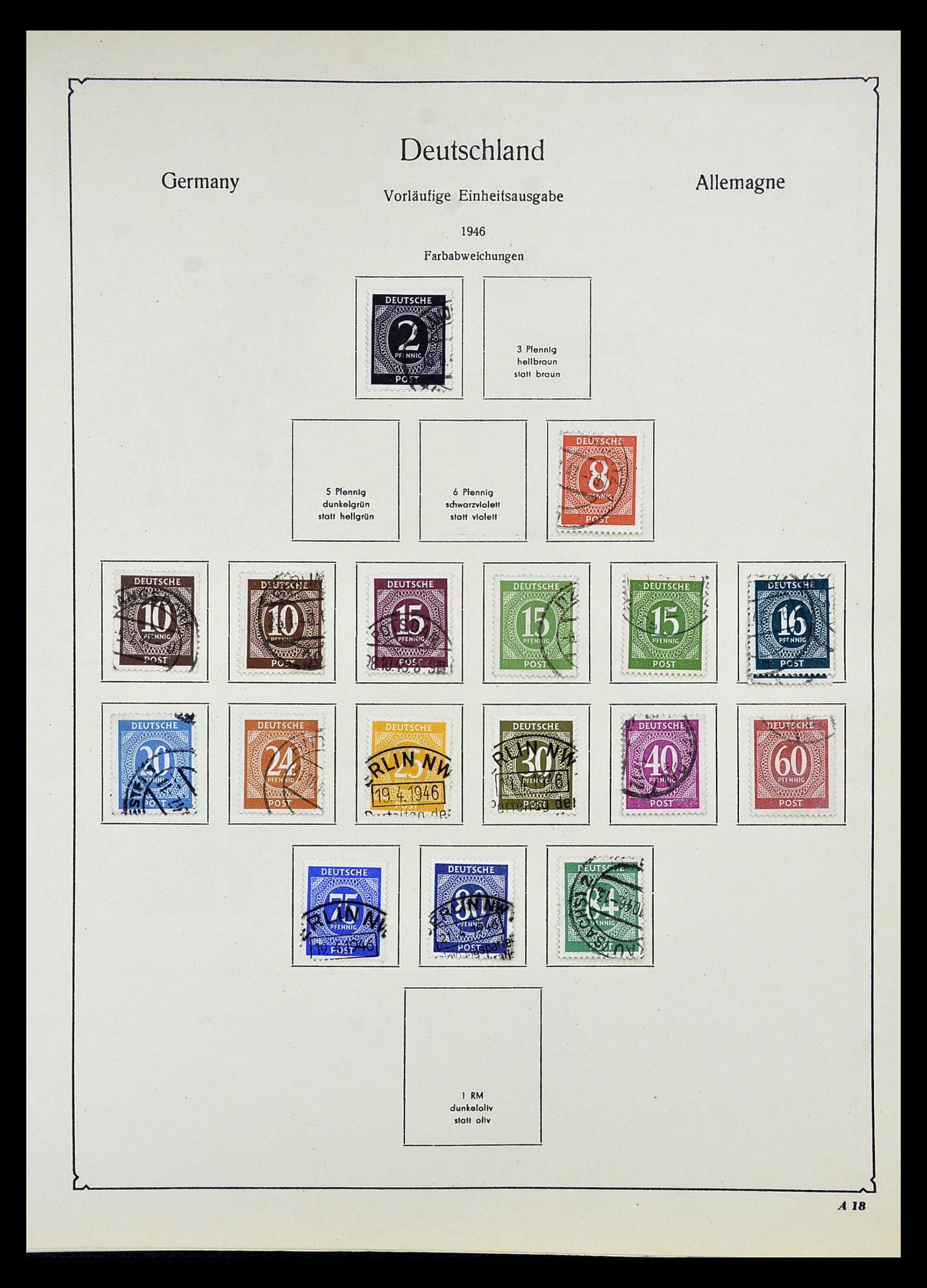 34809 057 - Postzegelverzameling 34809 Duitse Zones en Berlijn 1945-1990.