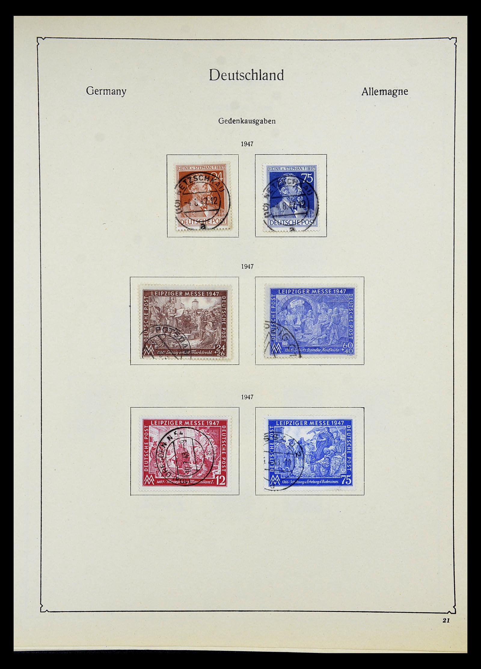 34809 061 - Postzegelverzameling 34809 Duitse Zones en Berlijn 1945-1990.