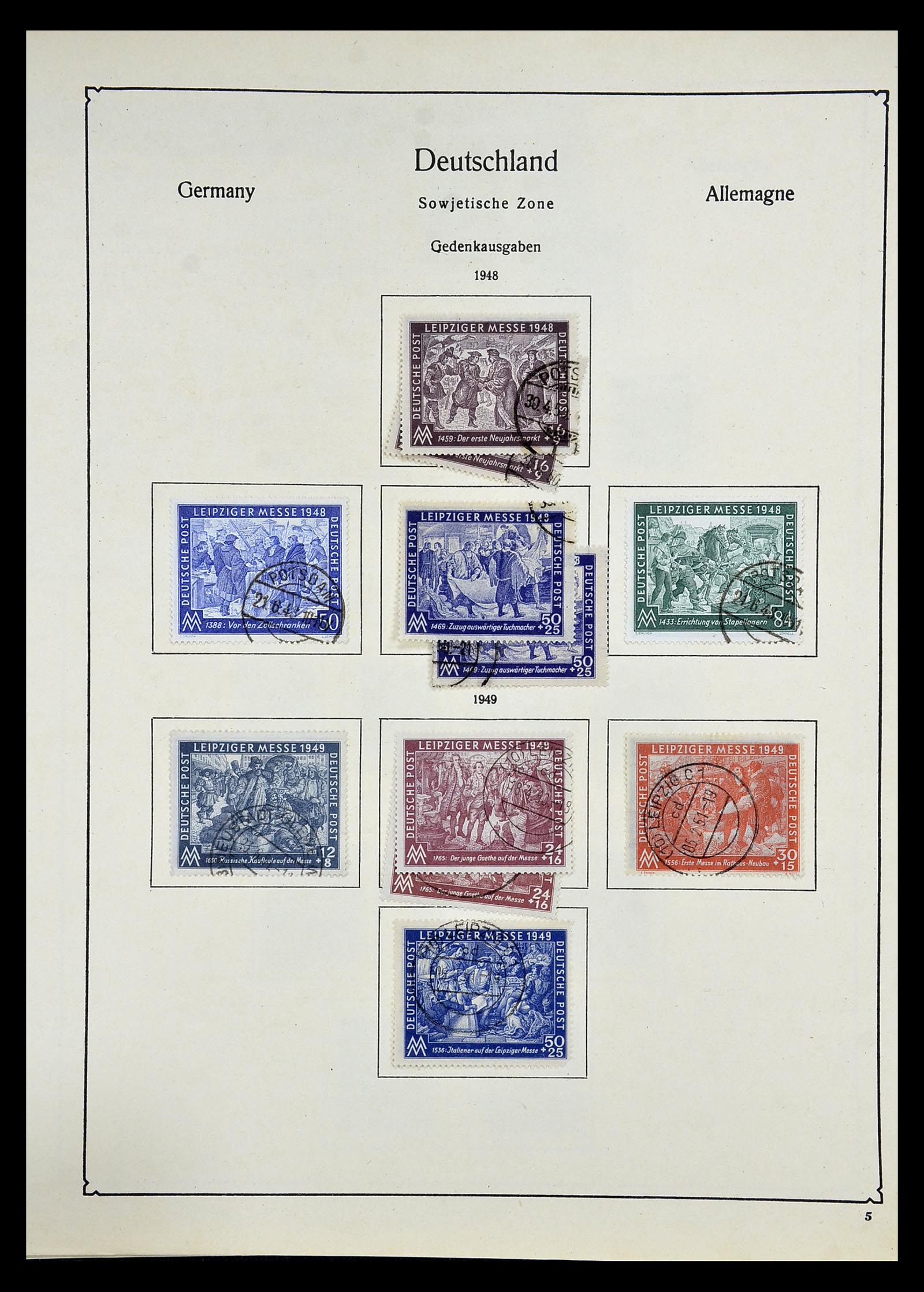 34809 064 - Postzegelverzameling 34809 Duitse Zones en Berlijn 1945-1990.