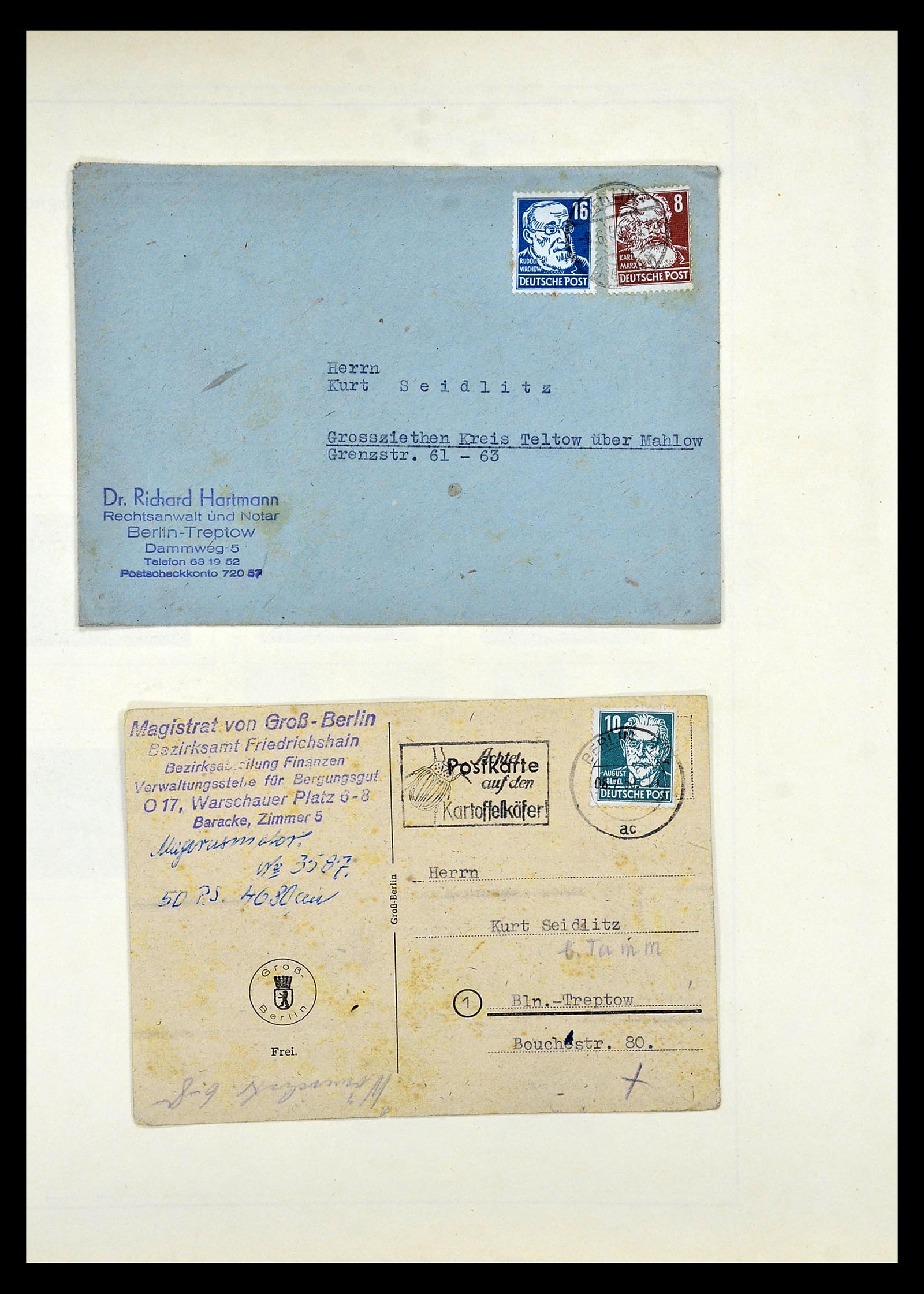 34809 065 - Postzegelverzameling 34809 Duitse Zones en Berlijn 1945-1990.