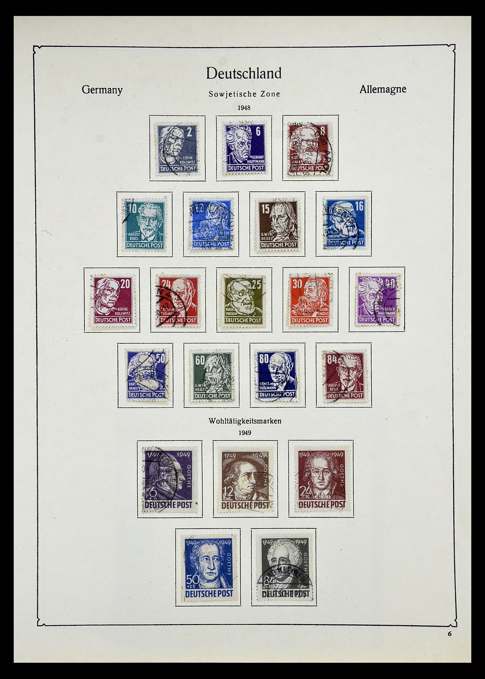 34809 067 - Postzegelverzameling 34809 Duitse Zones en Berlijn 1945-1990.