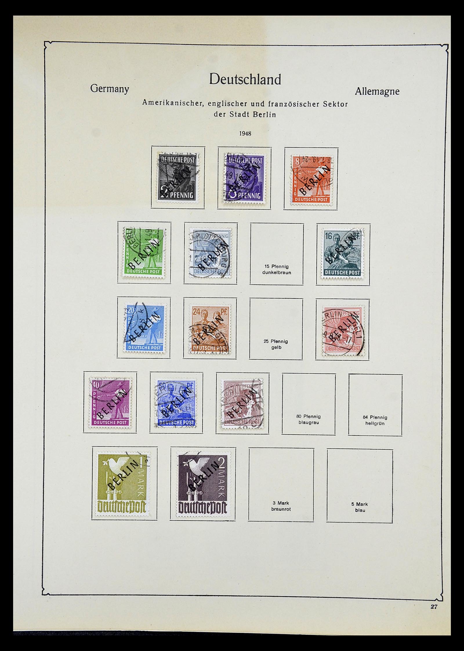 34809 069 - Postzegelverzameling 34809 Duitse Zones en Berlijn 1945-1990.