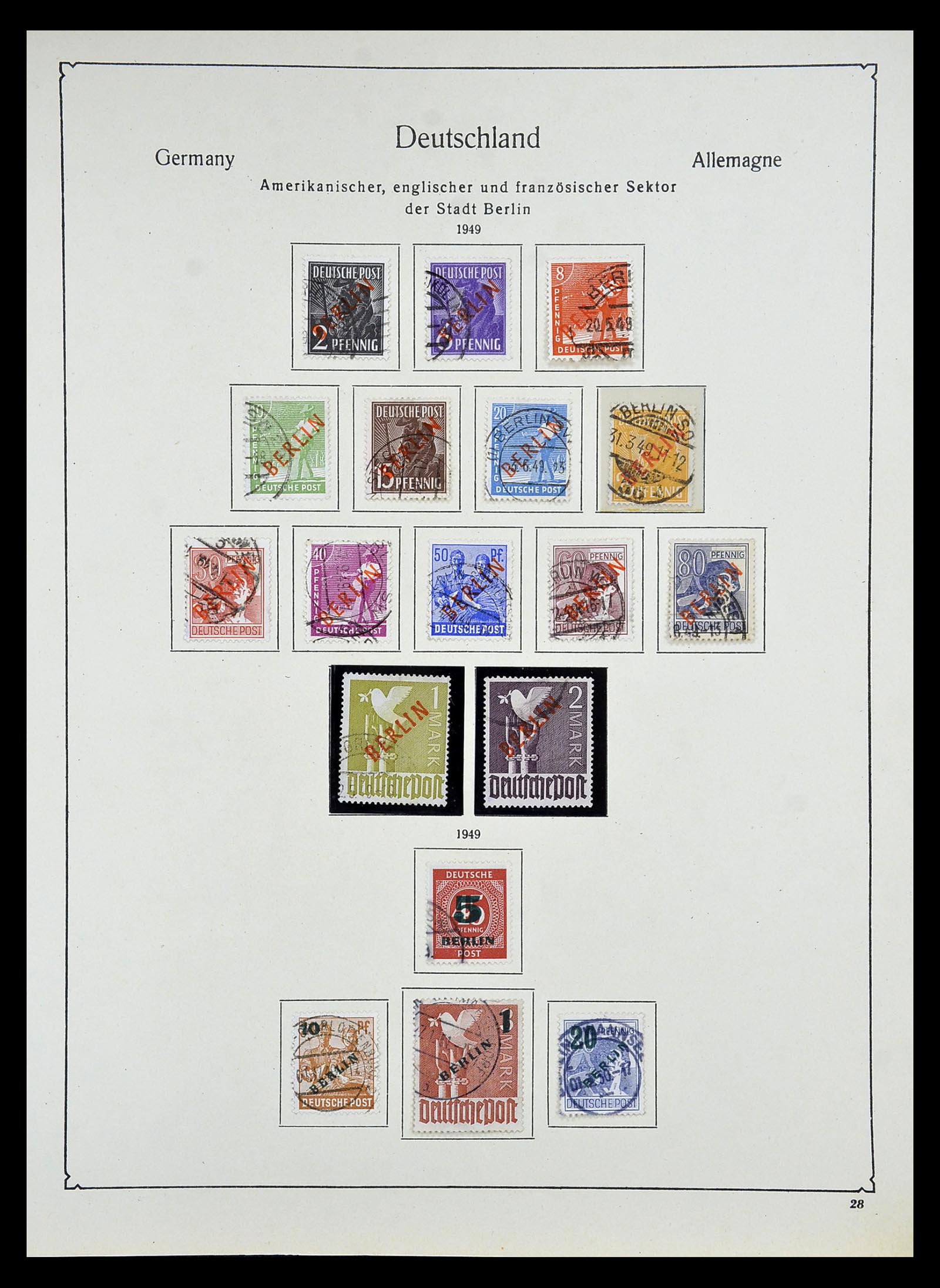 34809 070 - Postzegelverzameling 34809 Duitse Zones en Berlijn 1945-1990.
