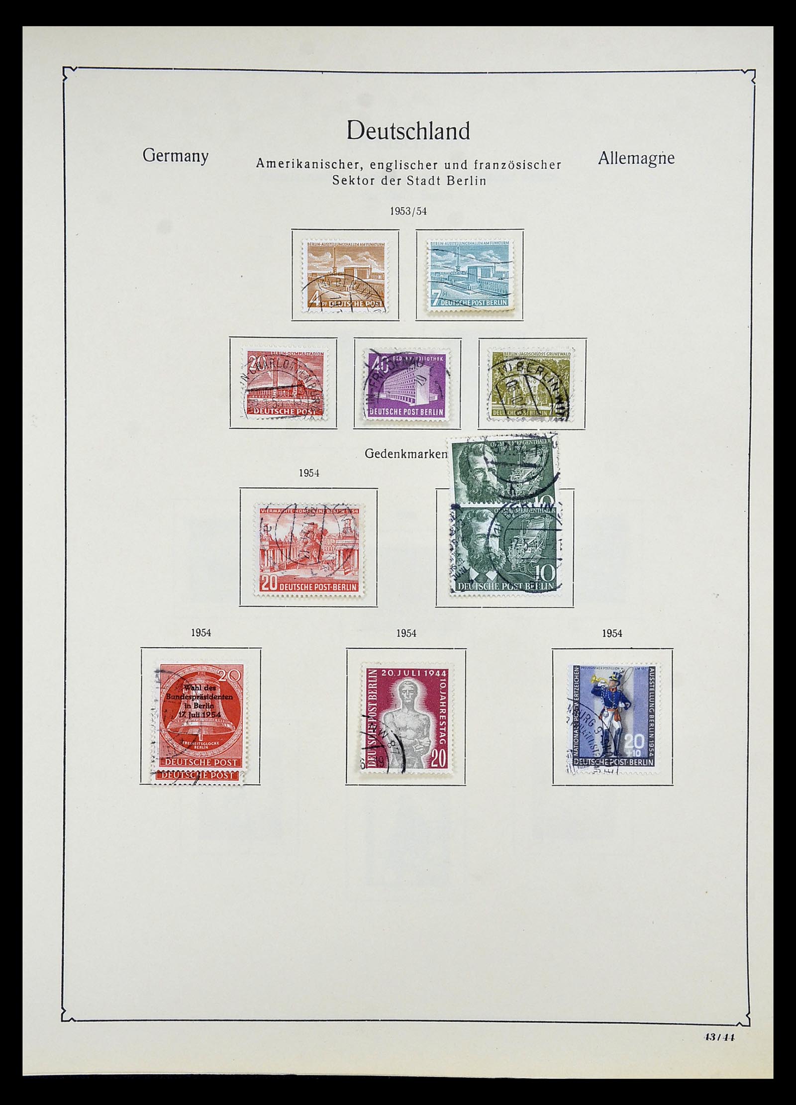 34809 078 - Postzegelverzameling 34809 Duitse Zones en Berlijn 1945-1990.