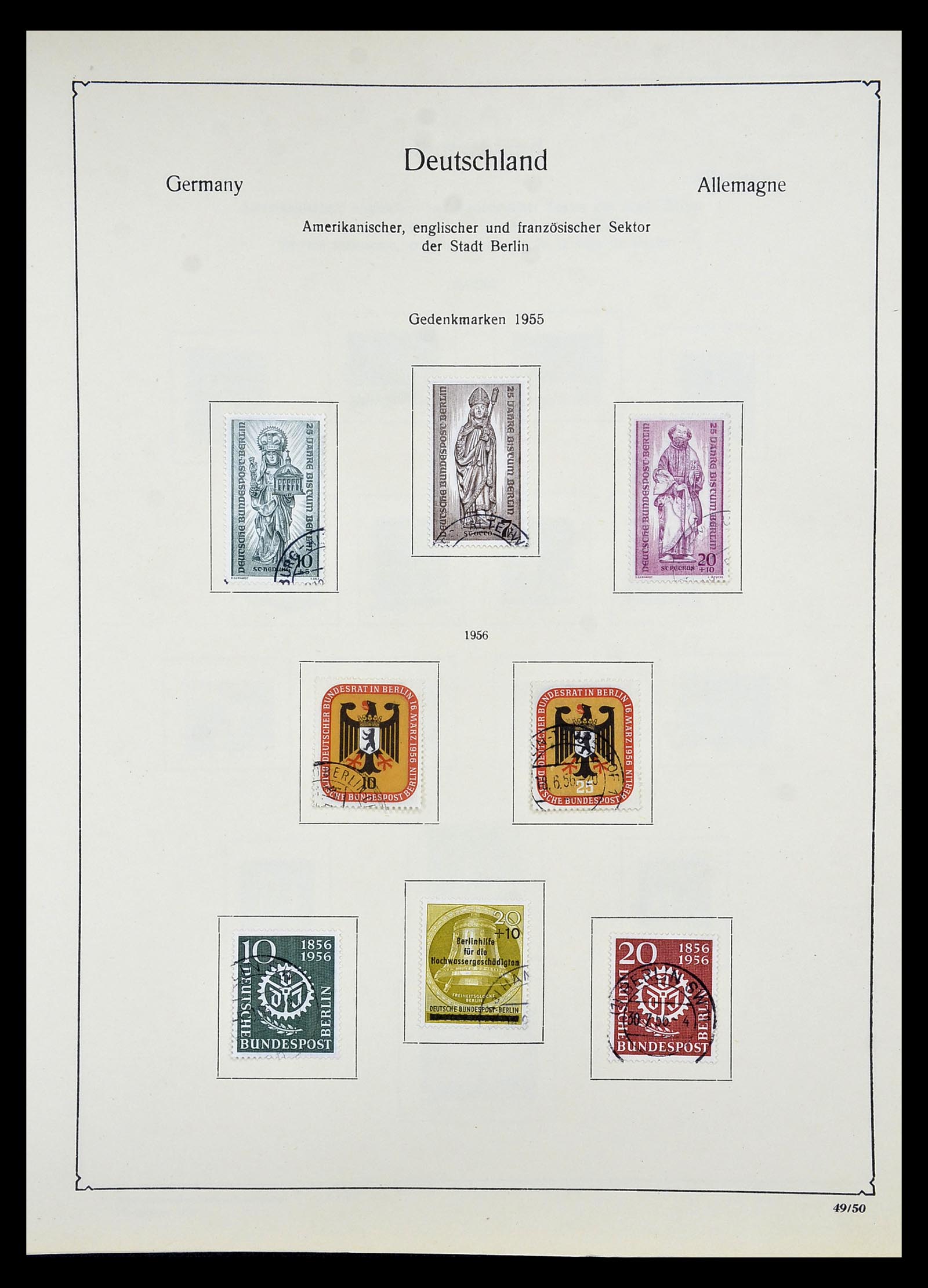 34809 080 - Postzegelverzameling 34809 Duitse Zones en Berlijn 1945-1990.