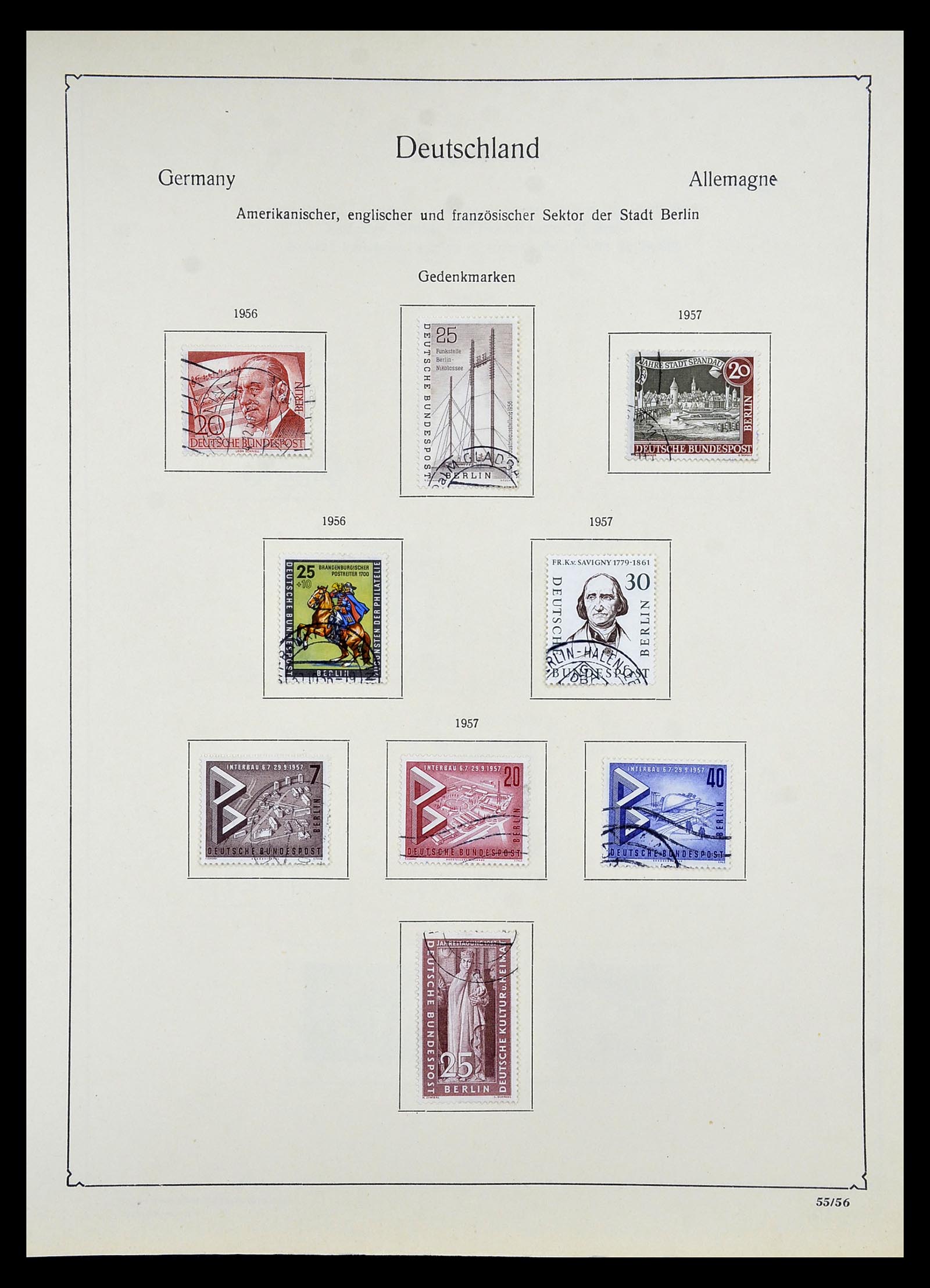 34809 082 - Postzegelverzameling 34809 Duitse Zones en Berlijn 1945-1990.