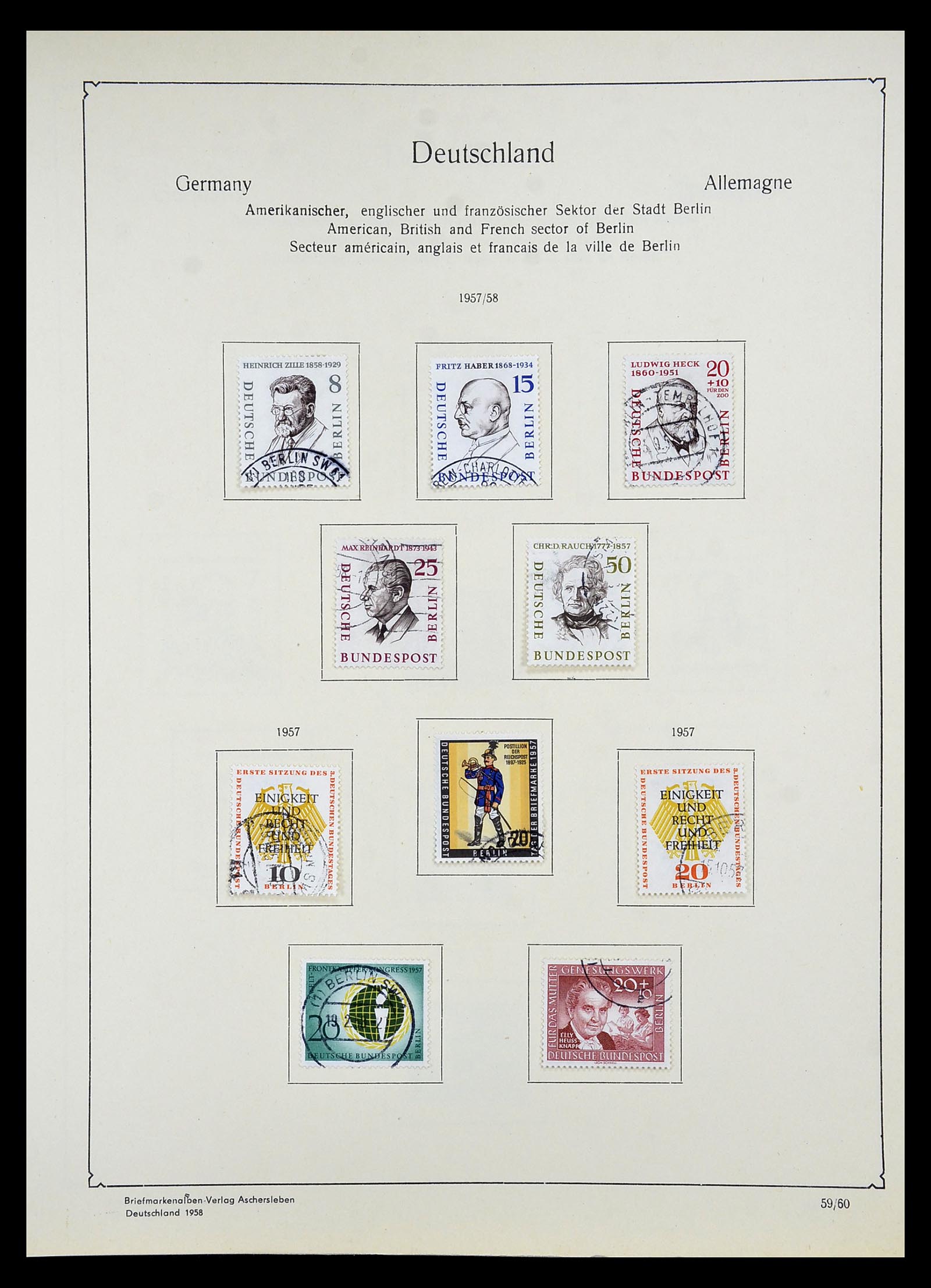 34809 083 - Postzegelverzameling 34809 Duitse Zones en Berlijn 1945-1990.