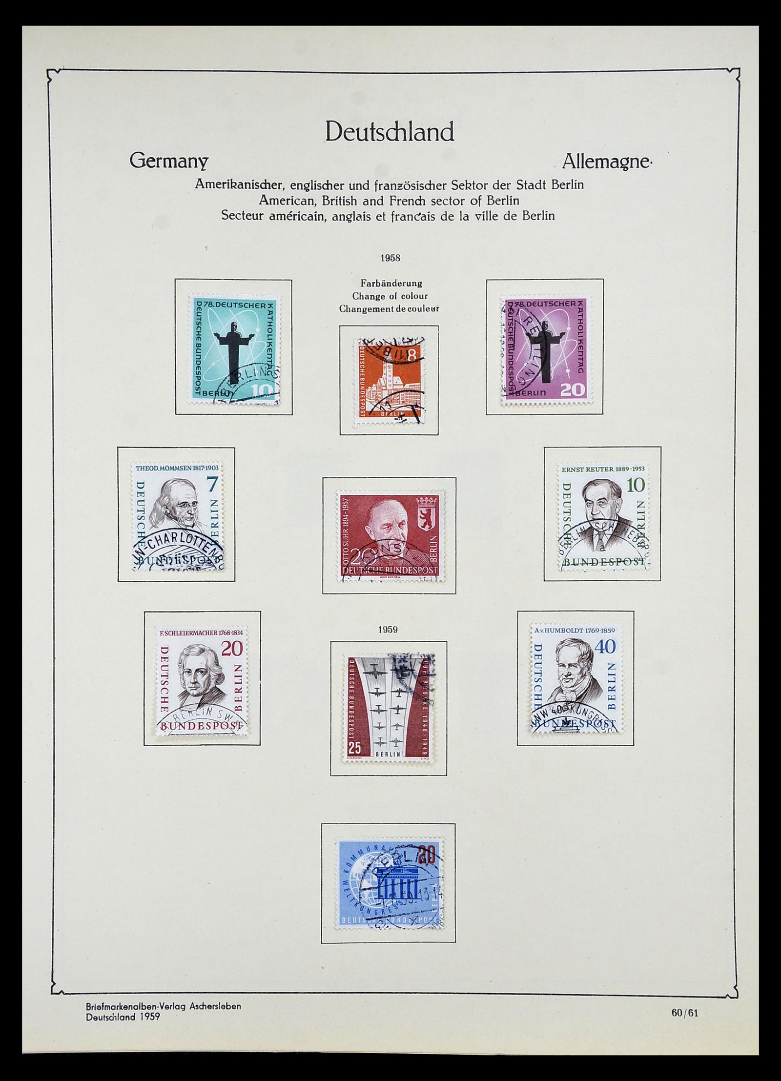 34809 084 - Postzegelverzameling 34809 Duitse Zones en Berlijn 1945-1990.